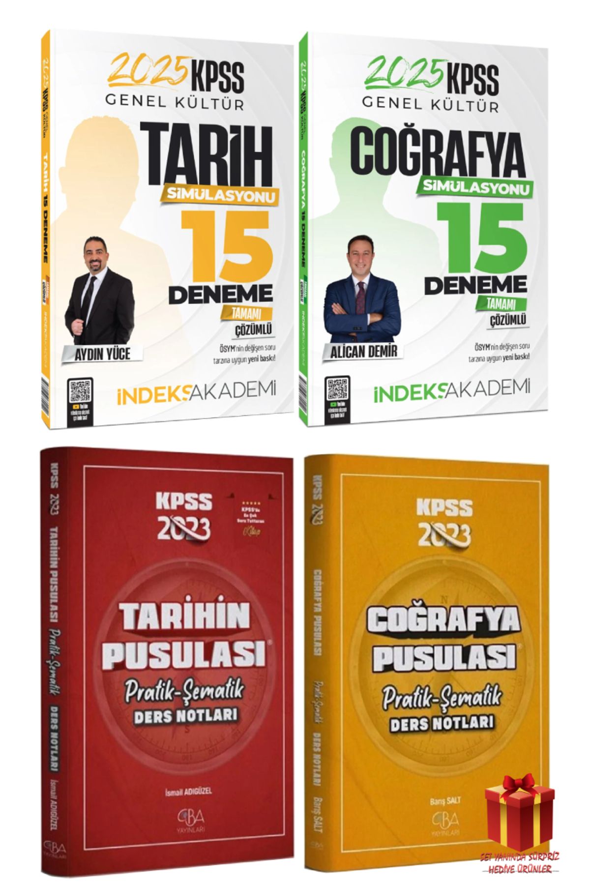 İndeks Akademi 2025 İndeks Akademi KPSS Tarih Coğrafya Deneme+CBA Tarih Coğrafya Pratik Ders Notları