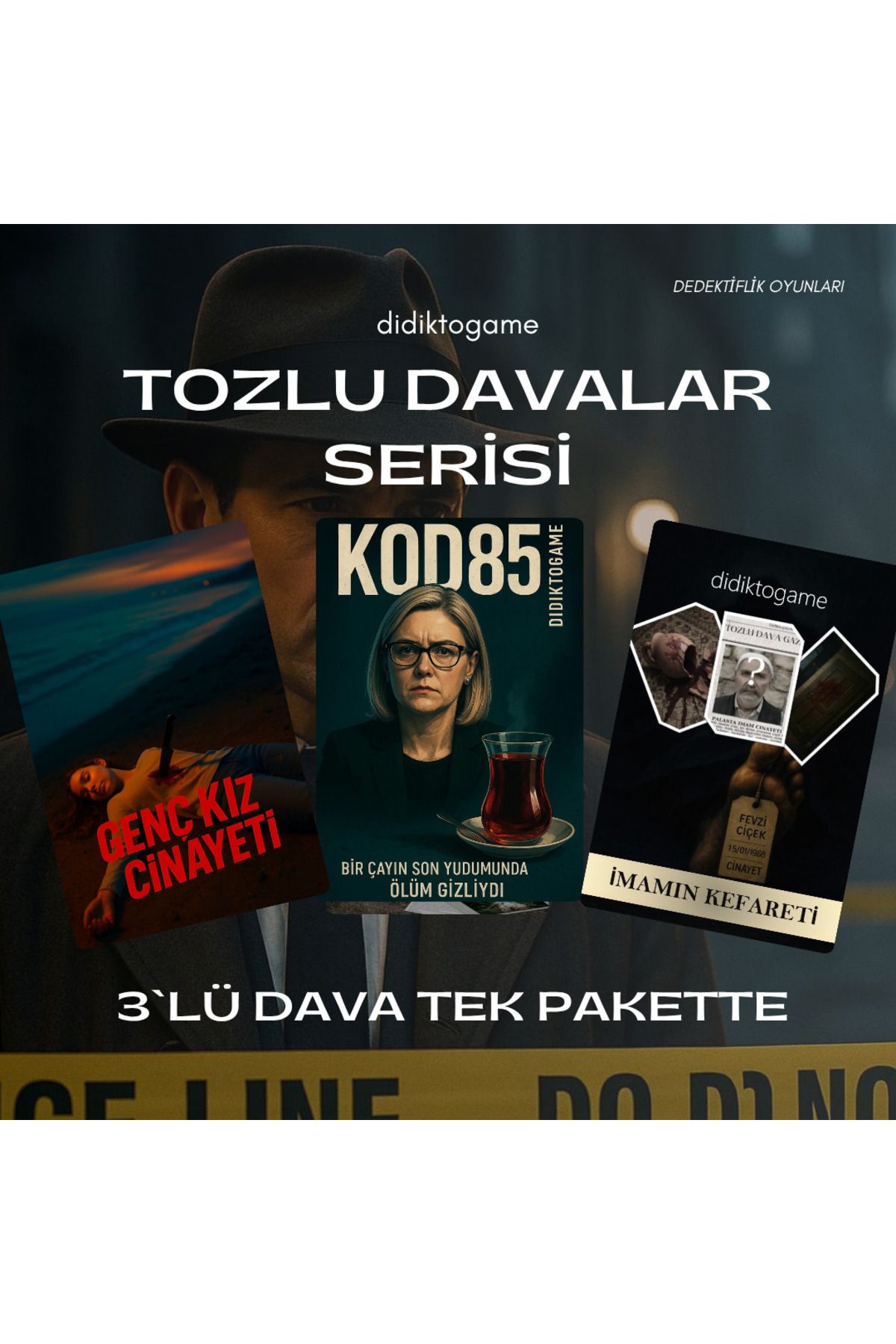 DİDİKTO Didikto Dedektiflik Oyunu Davası 3lü Dava Parti Kutu Dedektif Oyunları Sevgili Aktivite