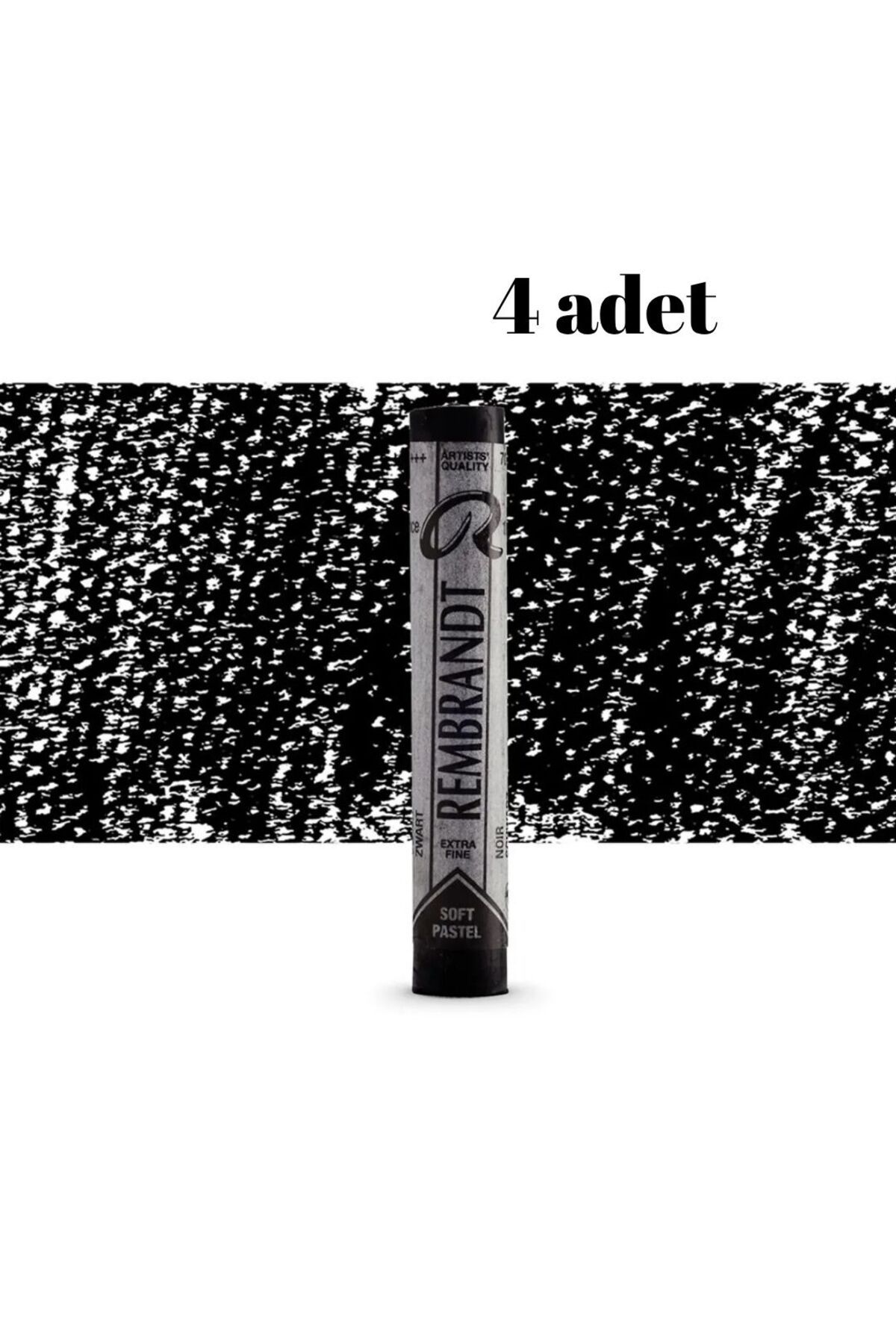 Rembrandt Soft Pastel Boya 700.5 Black 4 Adet