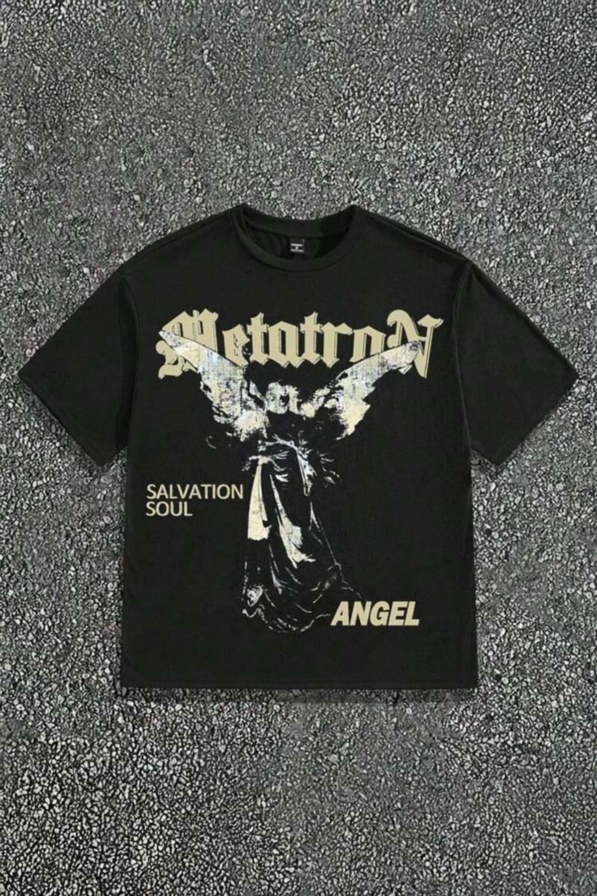 Karakedi Salvation Soul Angel Unisex Siyah Tshirt