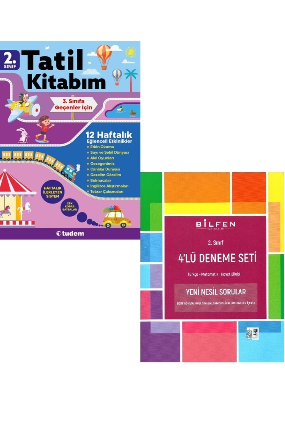 Tudem Yayınları Tudem 2. Sınıf Tatil Kitabım 3.Sınıfa Geçenler İçin + BİLFEN DENEME SETİ