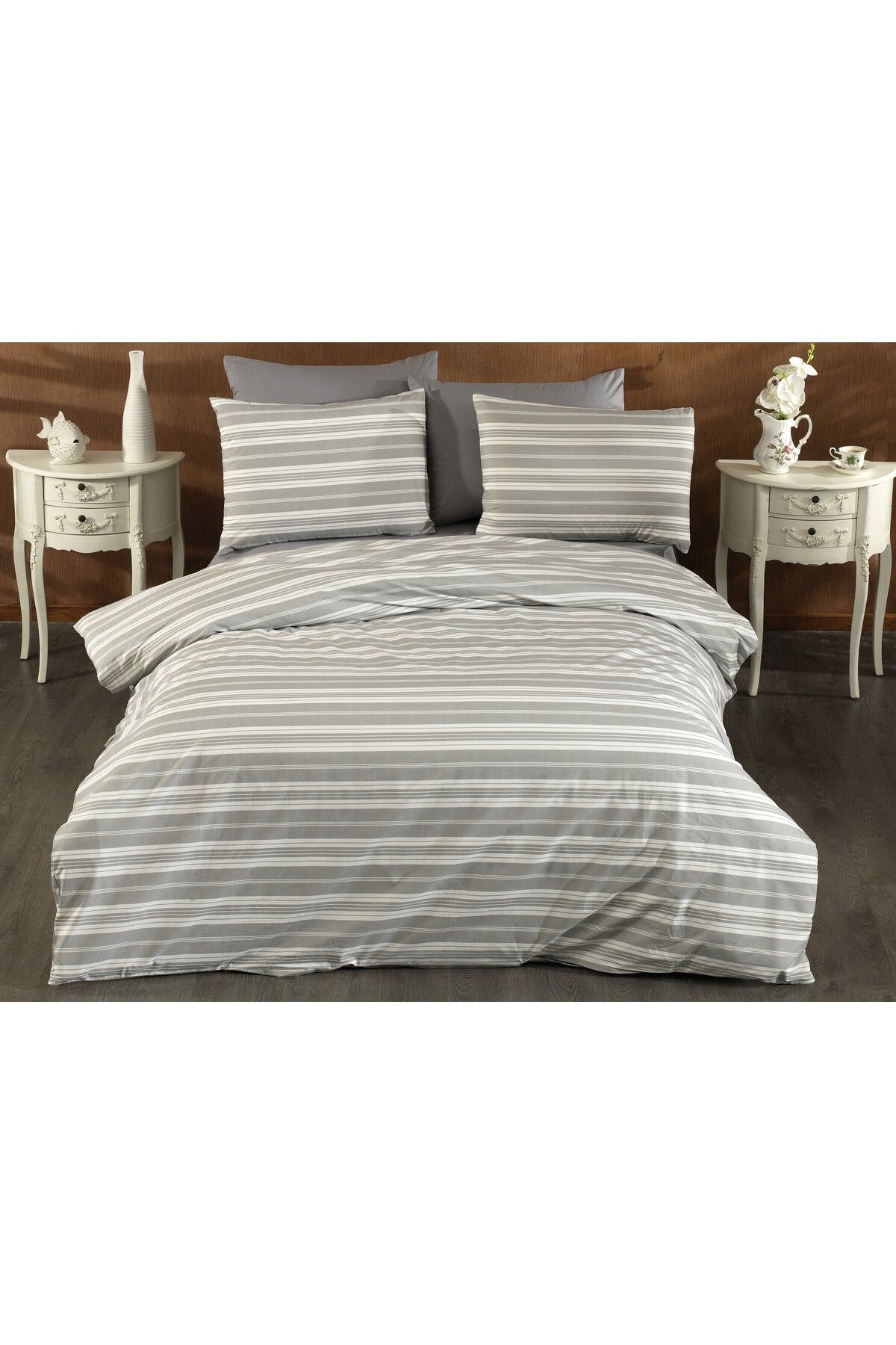 pınarhome collectıon PINAR HOME COLLECTION ÇİFT KİŞİLİK NEVRESİM SETİ 100% PAMUK (200X220 NEVRESİM+2 ADET YASTIK KILIFI)