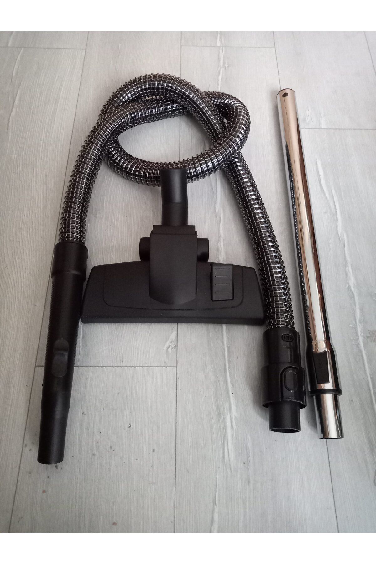 MPTEDARİK Fakir Range Electronic Turbo Süpürge Seti,Çelik Telli Hortum+Emici Başlık+Teleskopik Boru