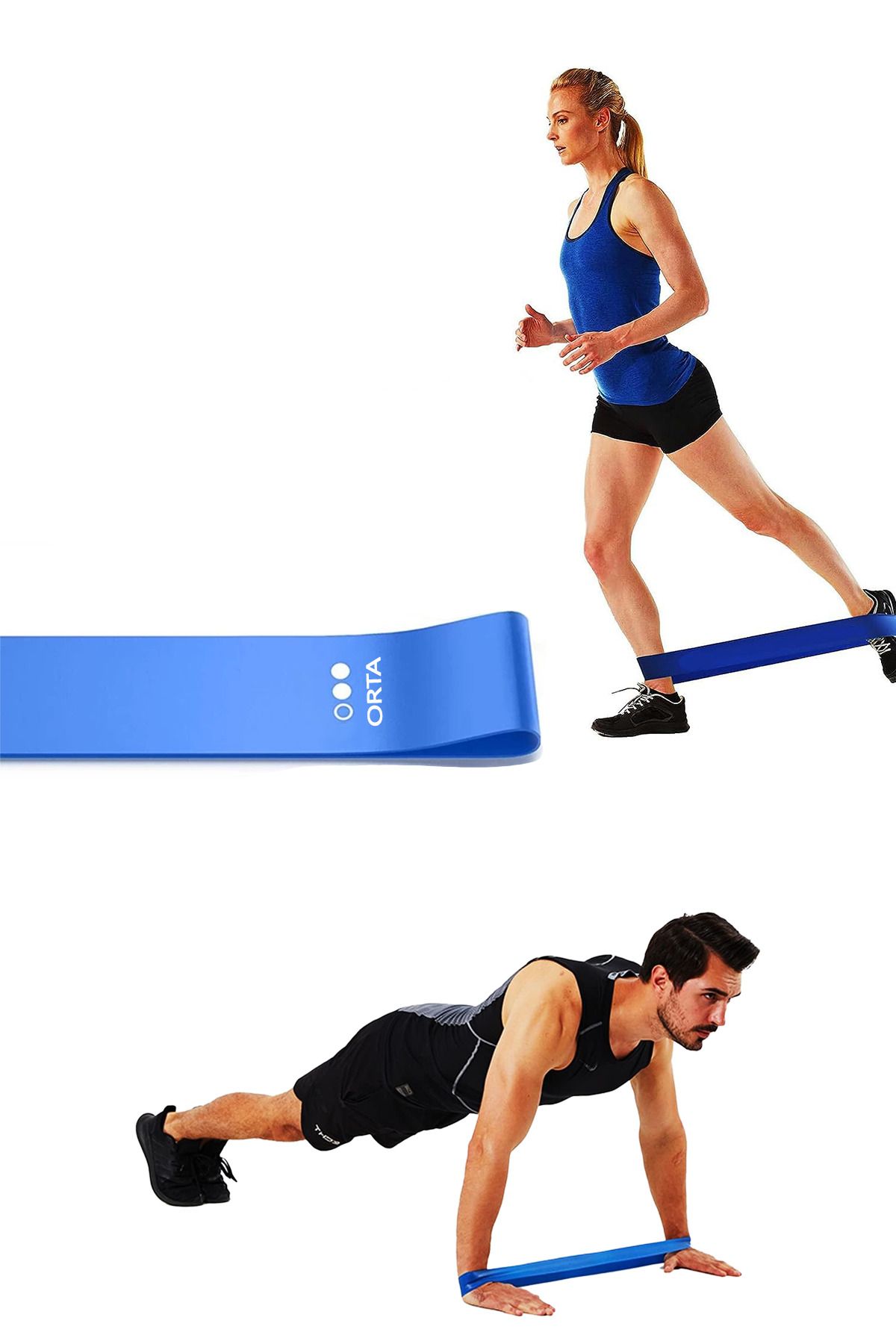 COZY SENSE Direnç Lastiği 1 Adet Squat Aerobik Pilates Bandı Üst Alt Vücut Sıkılaşma Yağ Yakmaya Yardımcı