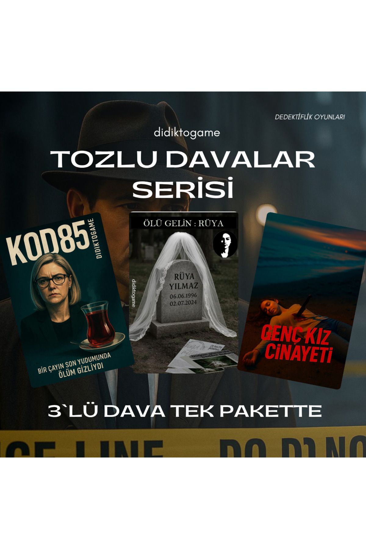 DİDİKTO Didikto Dedektiflik Oyunu Davası 3lü Dava Parti Kutu Dedektif Oyunları Sevgili Aktivite