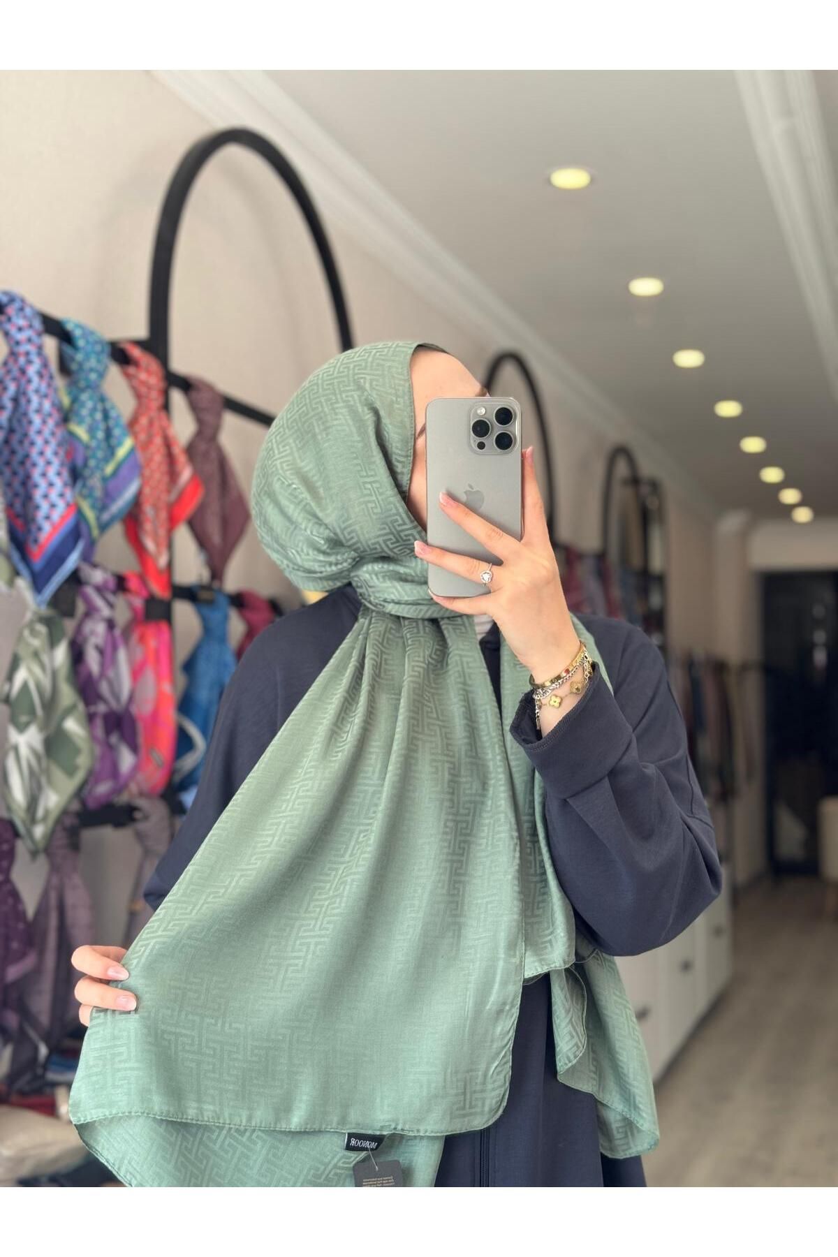 MONOOR LABİRENT DESEN JAKAR ŞAL