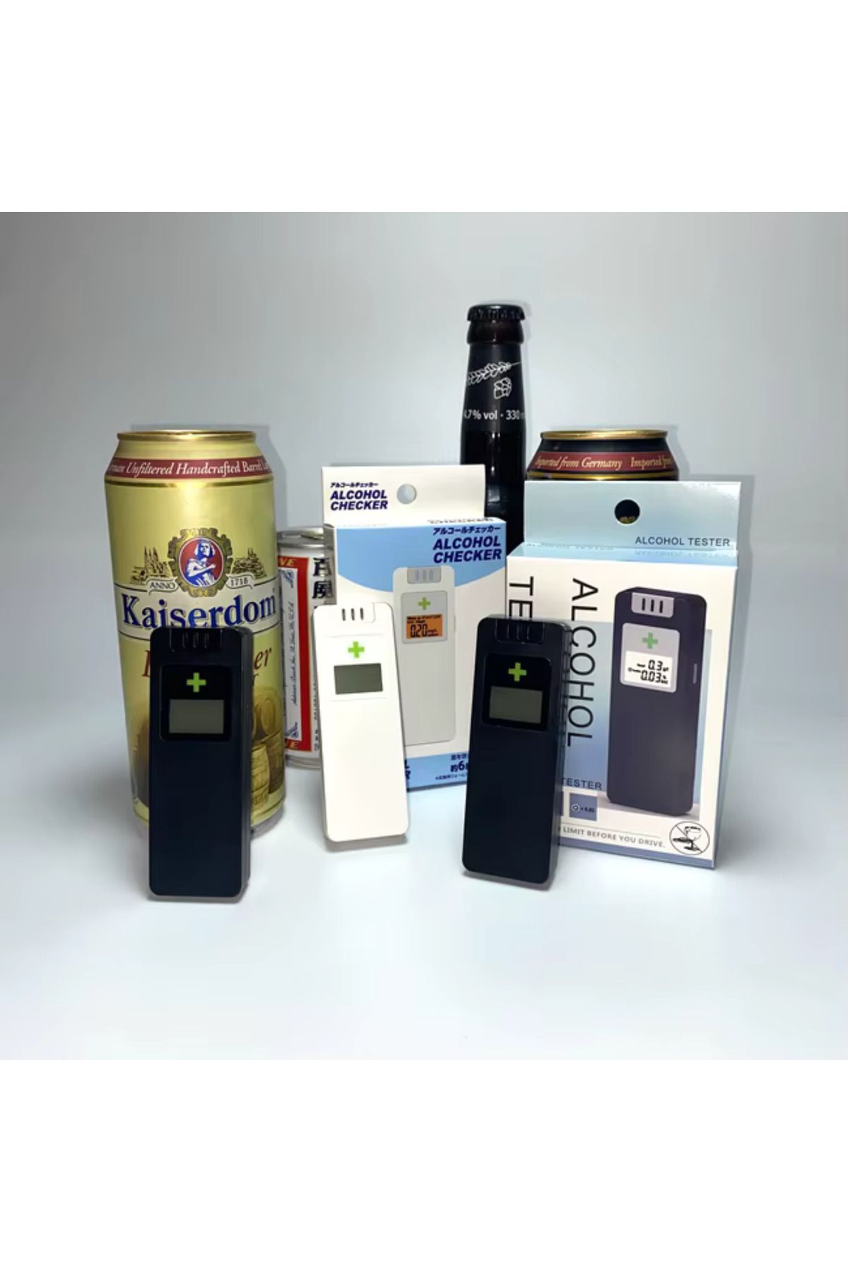 GENERAL-Alcooltest Certified NF APF, NFX 20-702 – Digital Tester with LCD Display, Accuracy 0.01% 8