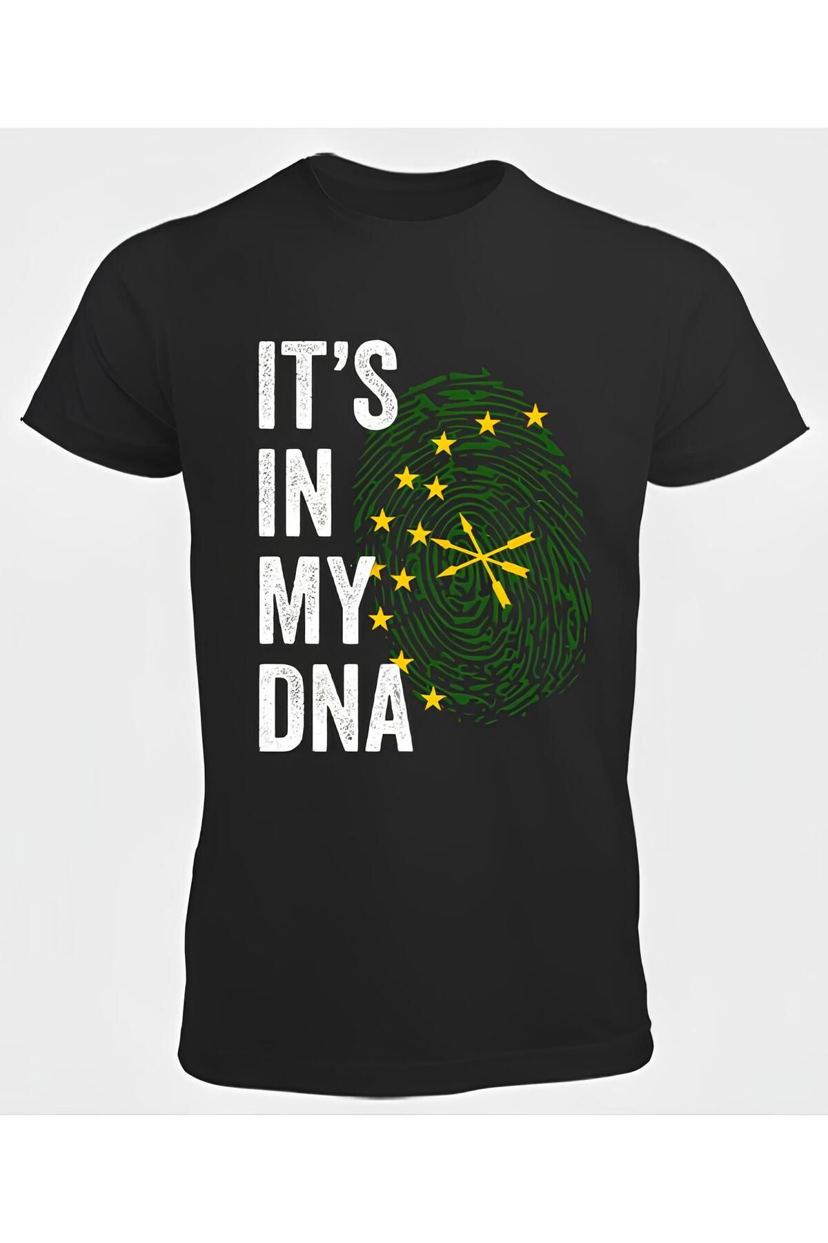 DZİWAWA ITS IN MY DNA Baskılı Erkek T shirt