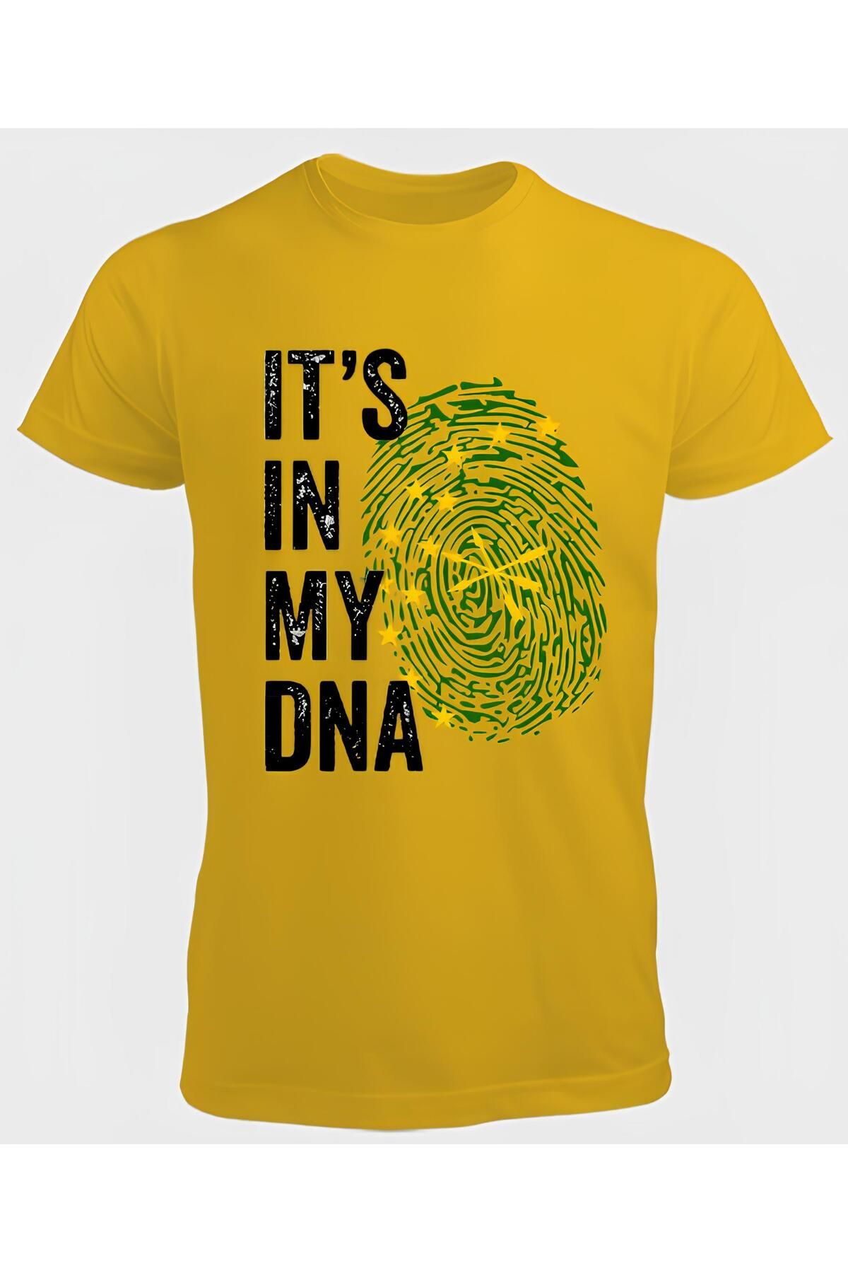 DZİWAWA ITS IN MY DNA Baskılı Erkek T shirt