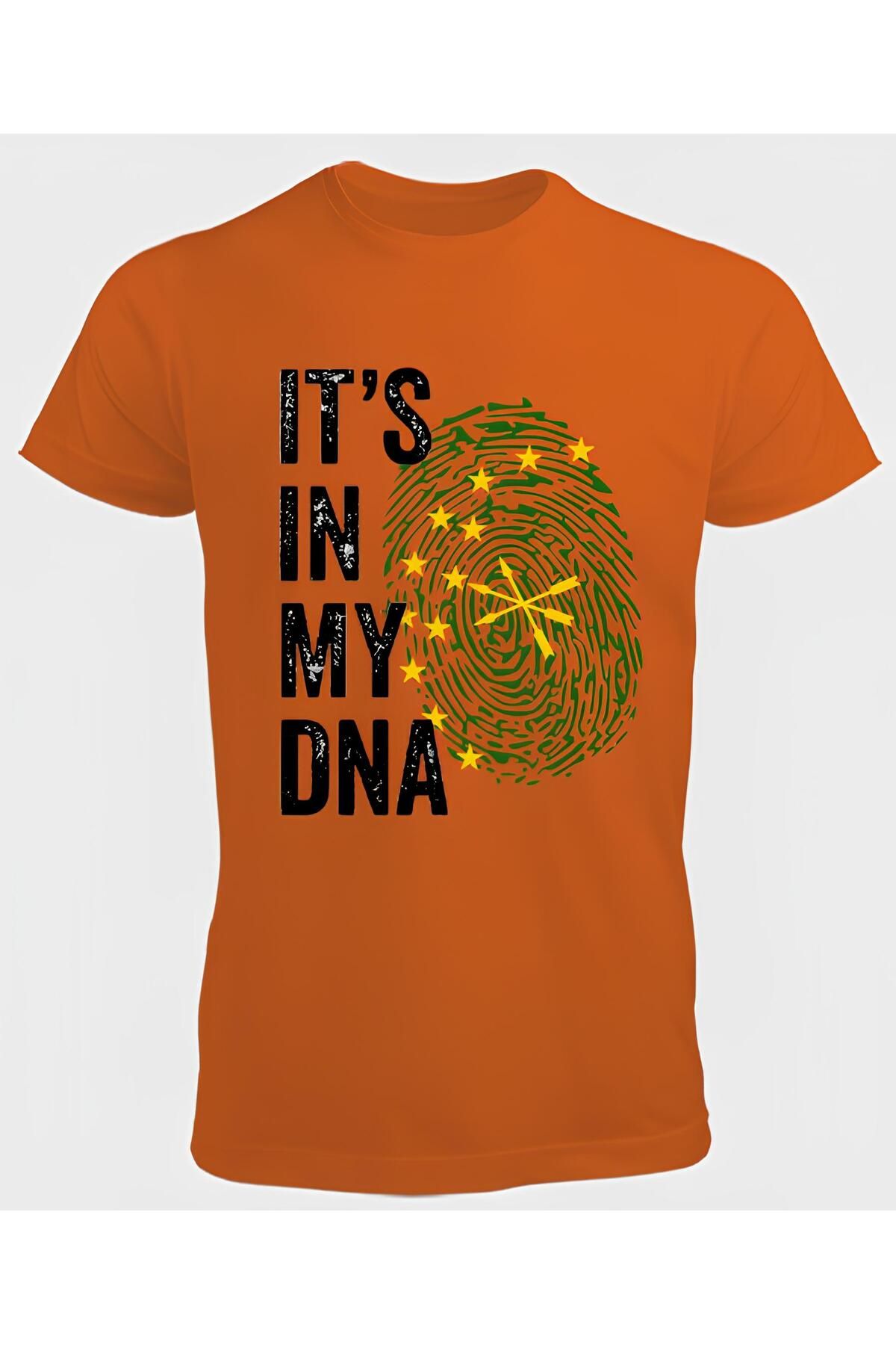DZİWAWA ITS IN MY DNA Baskılı Erkek T shirt