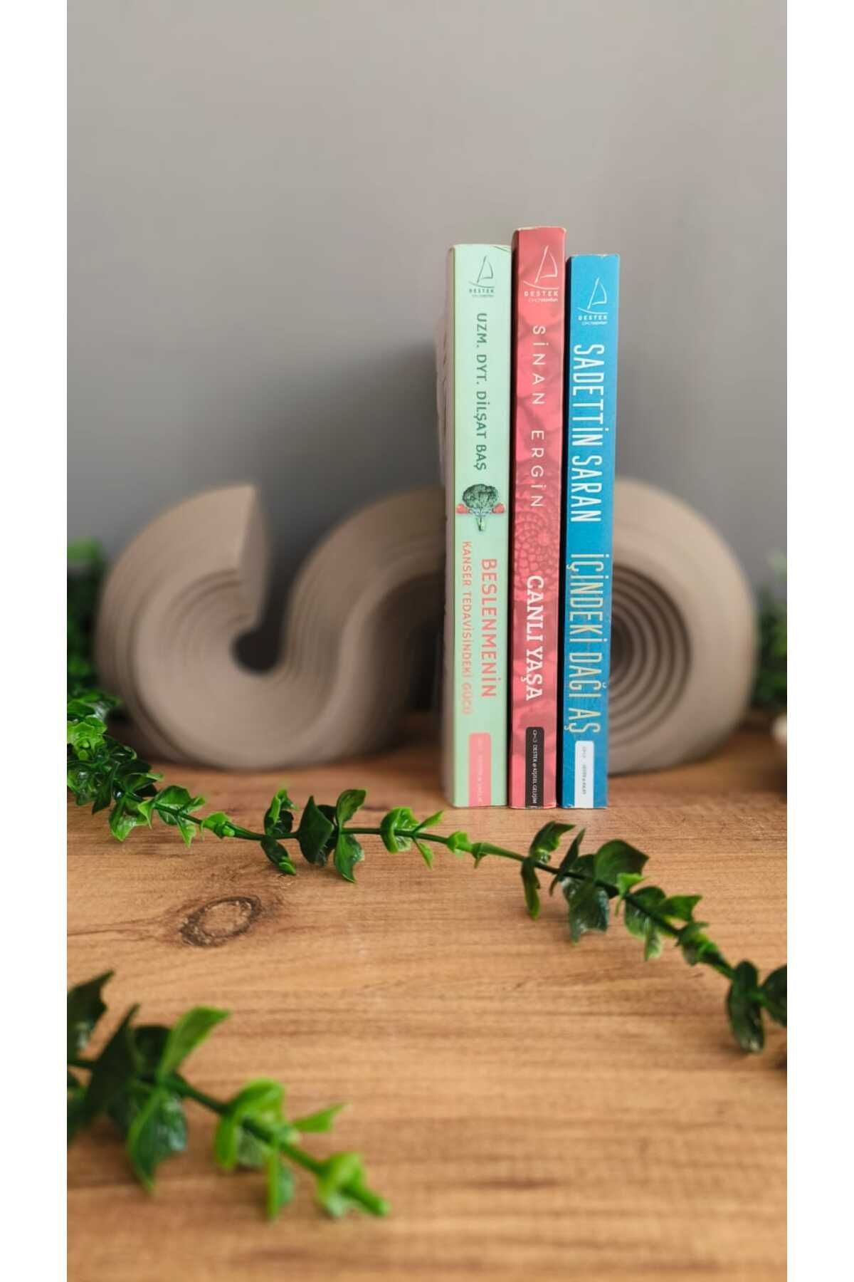 SerenityHaven seramik kitap tutucu