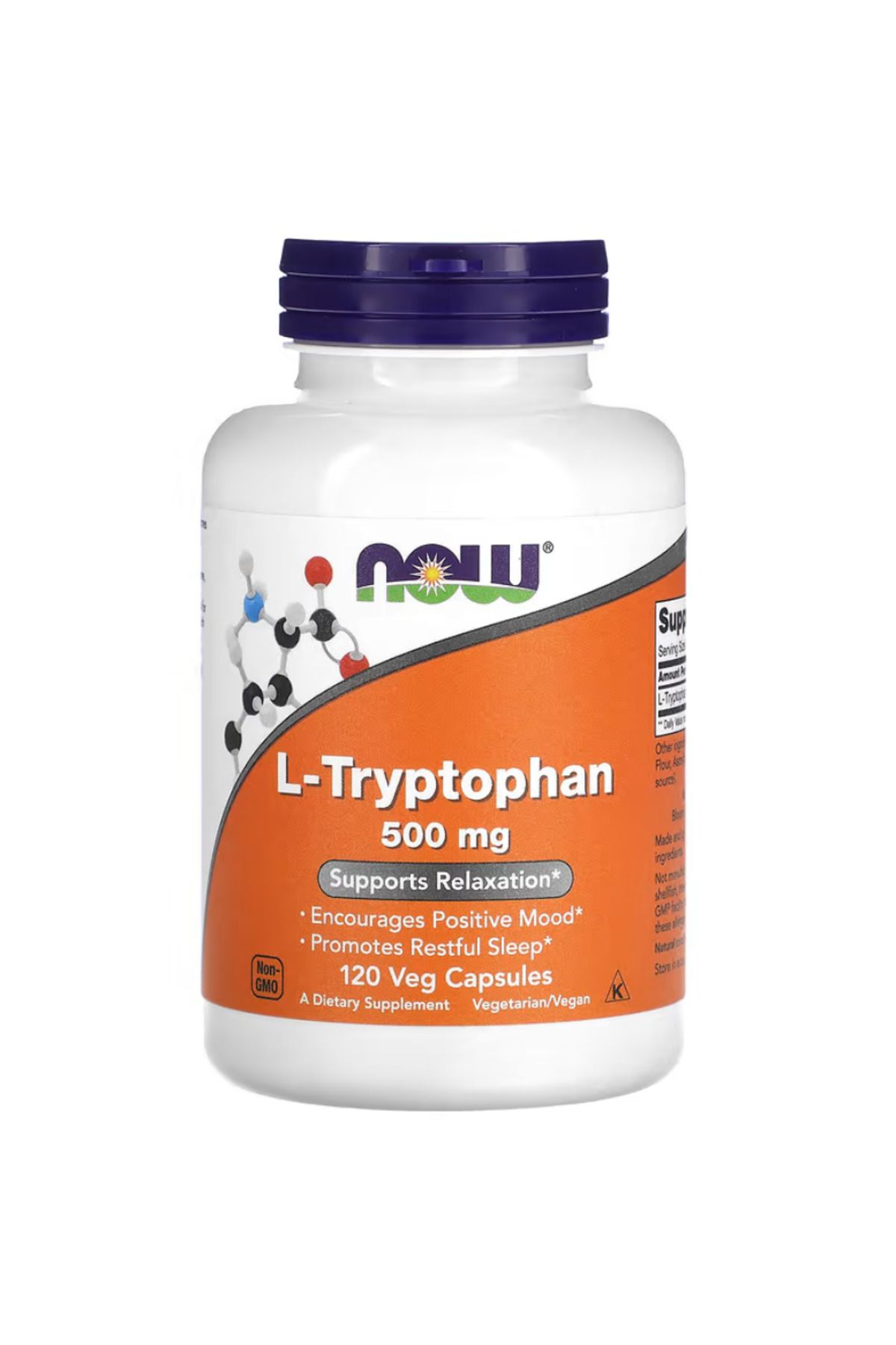 Now Foods , L-Tryptophan, 120 Veg Capsules (500 mg per Capsule)
