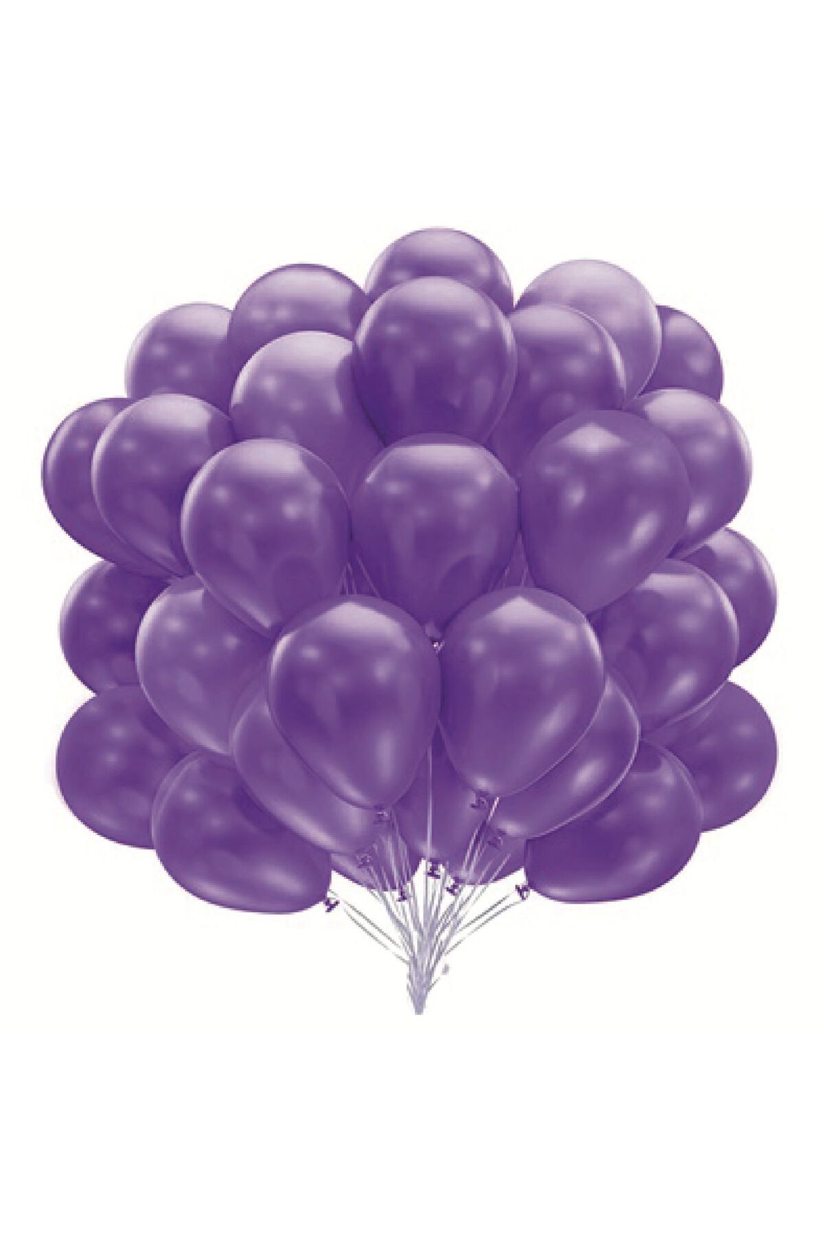 PARTİMİO PARTİ MALZEMELERİ 10'lu Metalik Mor Balon 12'' 30cm
