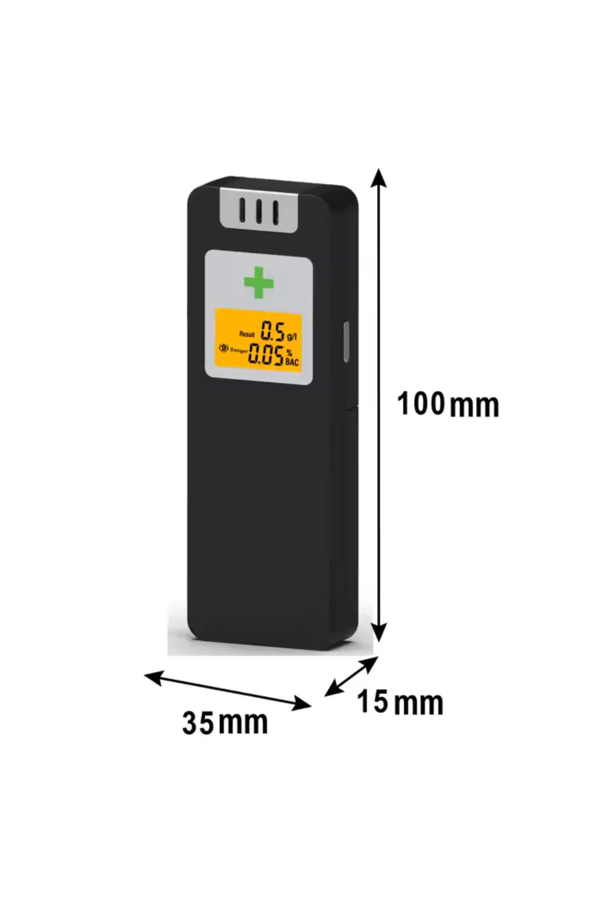 GENERAL-Alcooltest Certified NF APF, NFX 20-702 – Digital Tester with LCD Display, Accuracy 0.01% 9