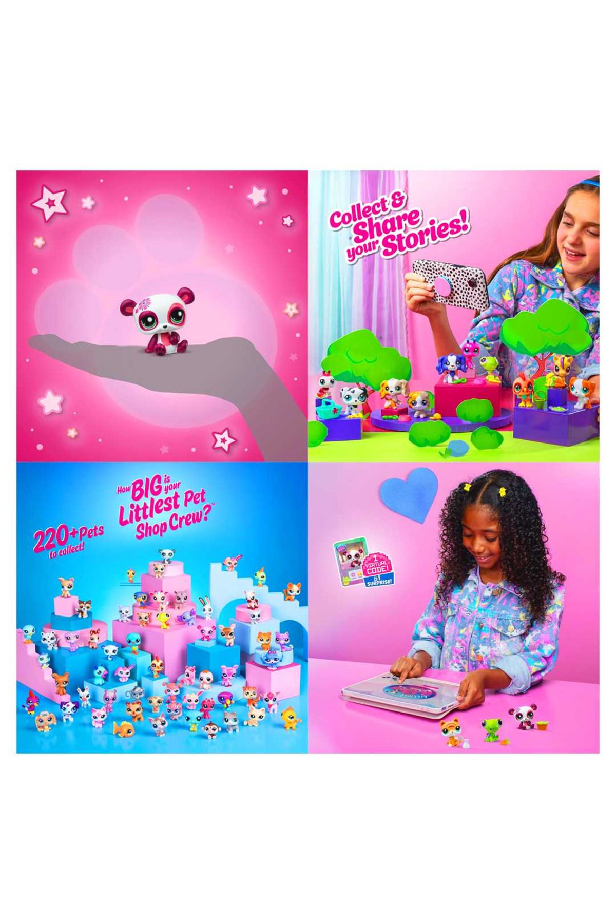 Art Tone Littlest Pet Shop MİNİŞLER S3 BAKIM ZAMANI SPA OYUN SETİ 3 LÜ MİNİŞ FİGÜR 4+