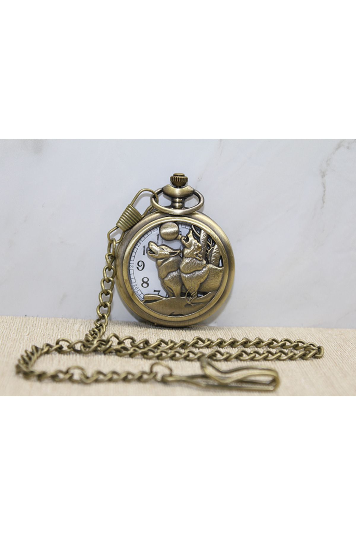 D&M Life Collection Kurt Tasarımlı Köstekli Saat Model 1