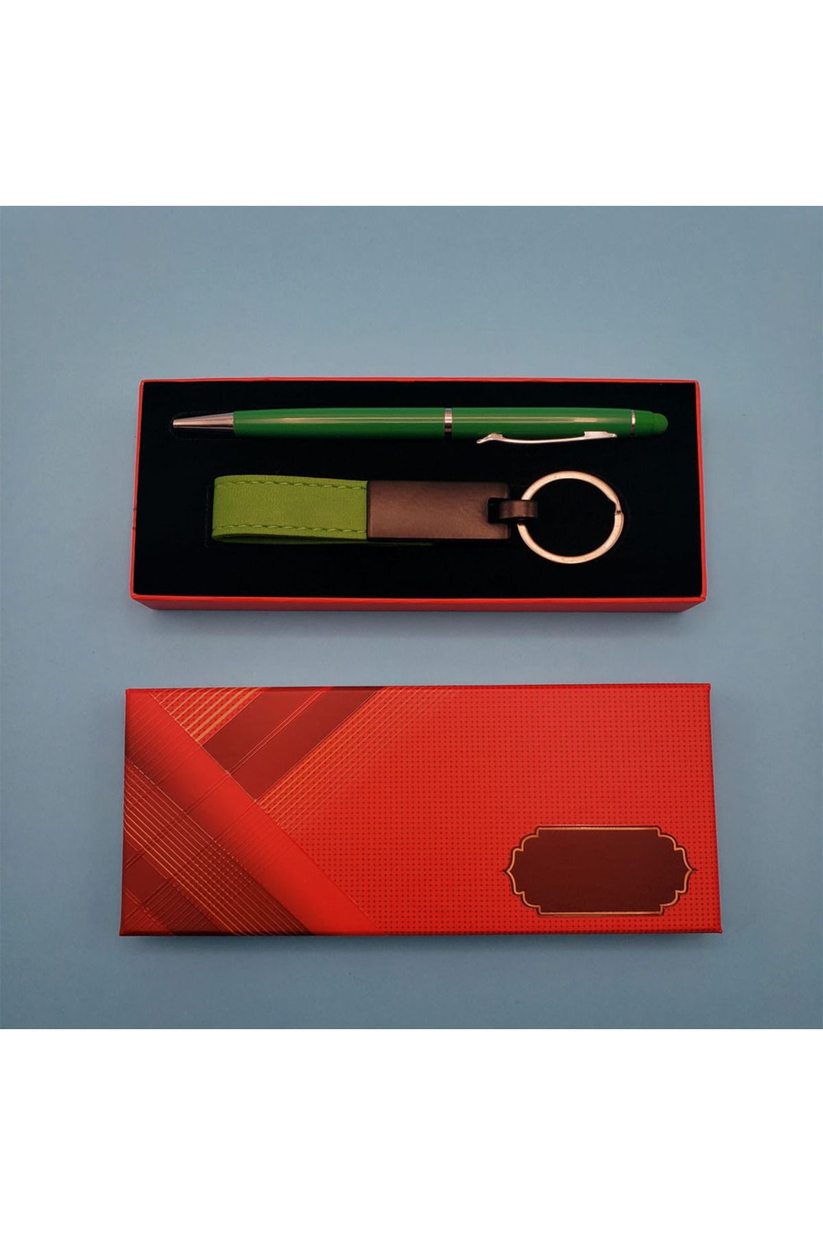 D&M Life Collection Yeşil Kalem ve Anahtarlık Seti