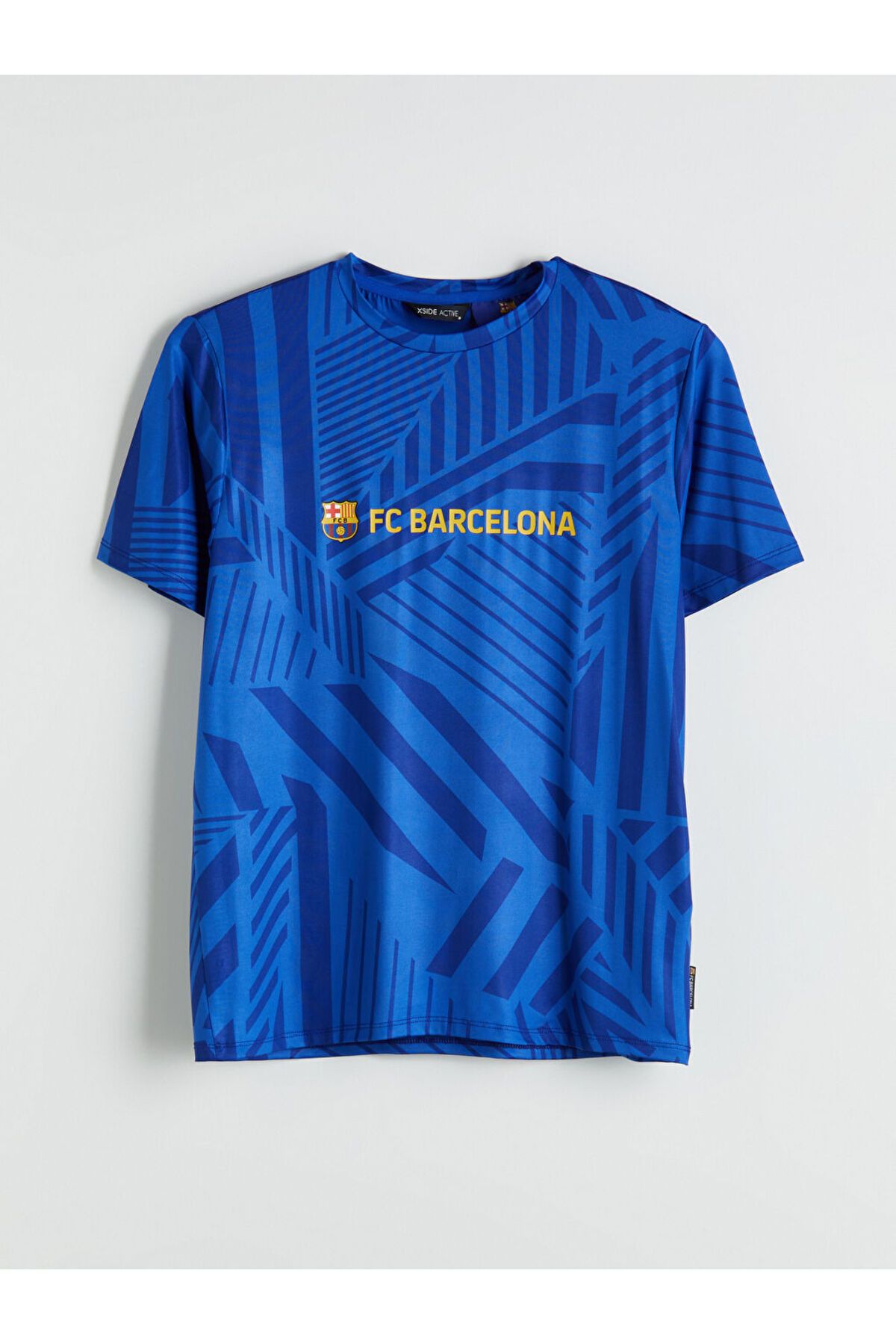LC Waikiki Yeni Sezon Bisiklet Yaka Barcelona Baskili Erkek Taraftar Tisort - S5NJ48Z8