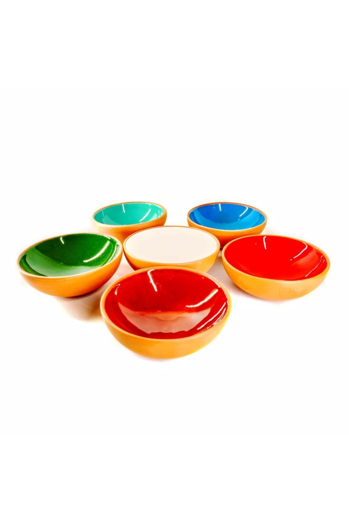 çömlek diyarı toprak sırlı 10cm kase 6 lı takım