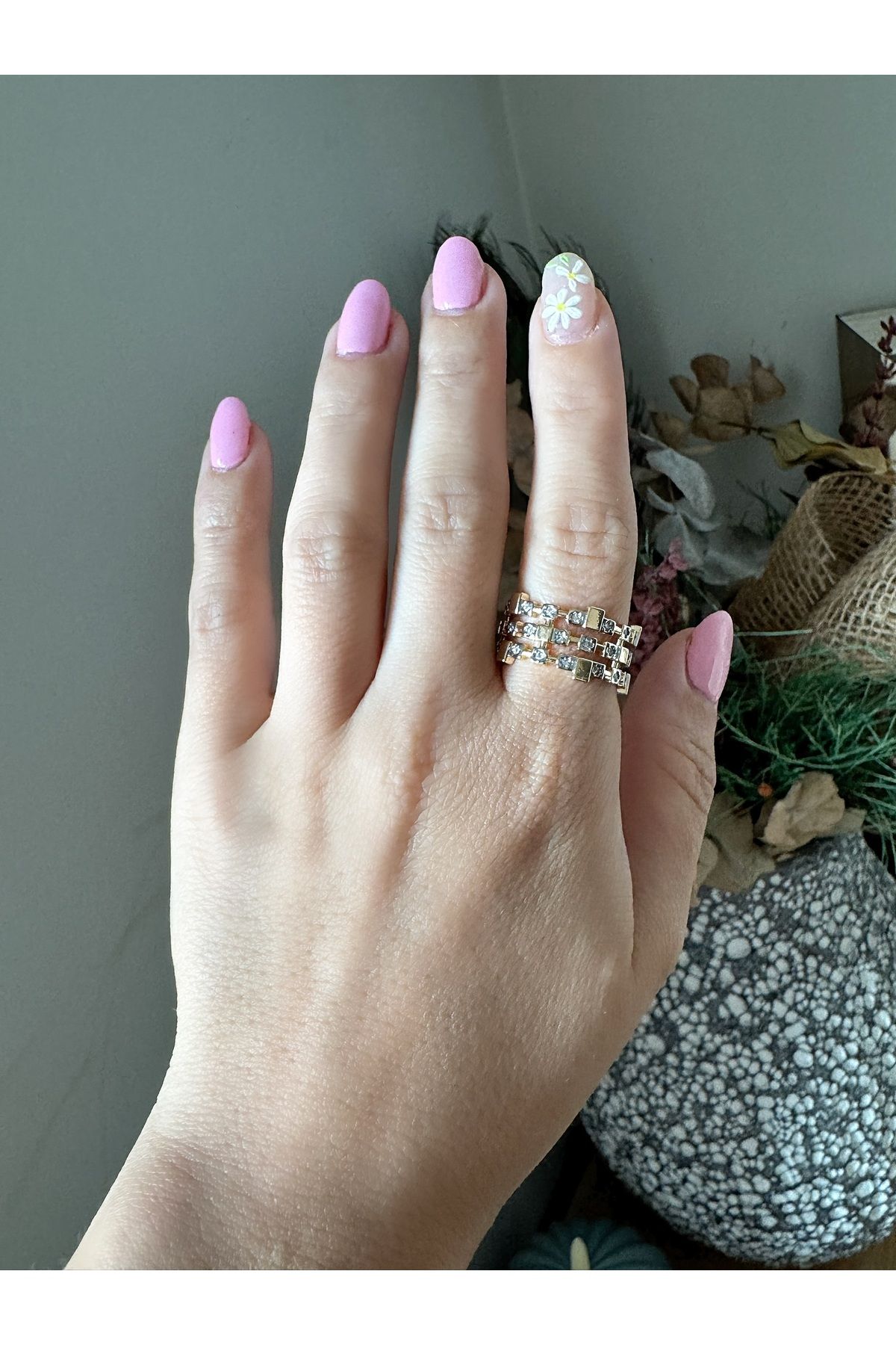 Gilia Jewelry Zirkon Taşlı Küp Yüzük
