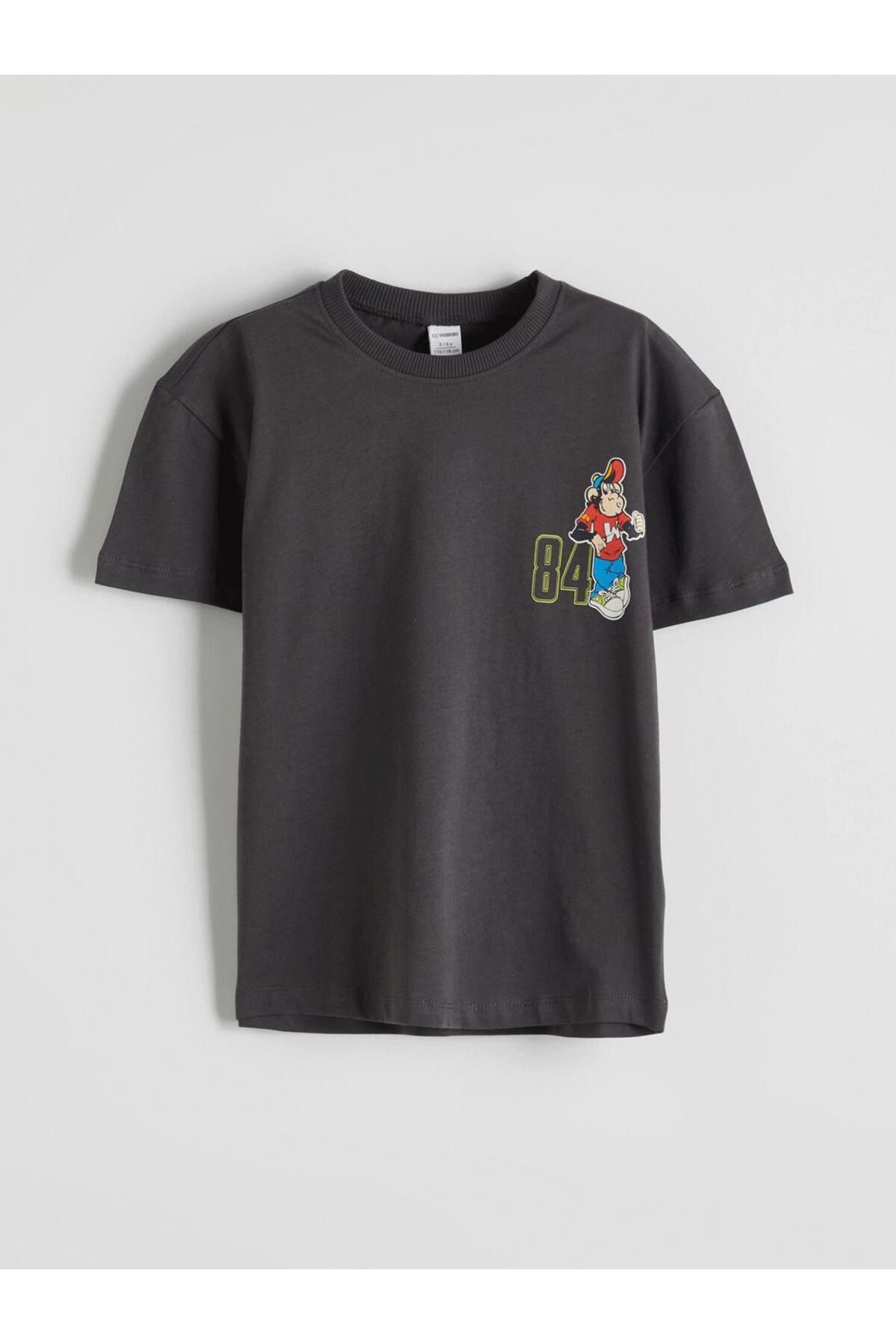 LC Waikiki-New Season Legendary Monkey Printed Boy's T-Shirt - S5Oj27Z1 5