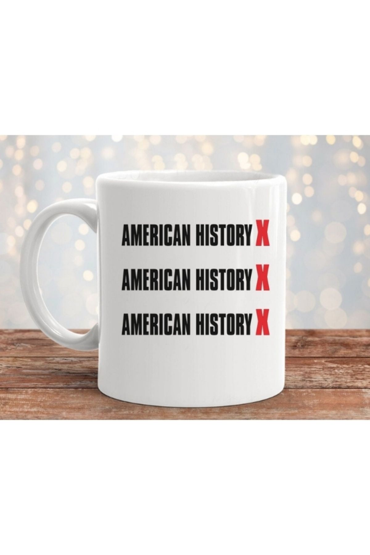 sielta American History X Tasarım Baskılı Porselen Kupa Bardak