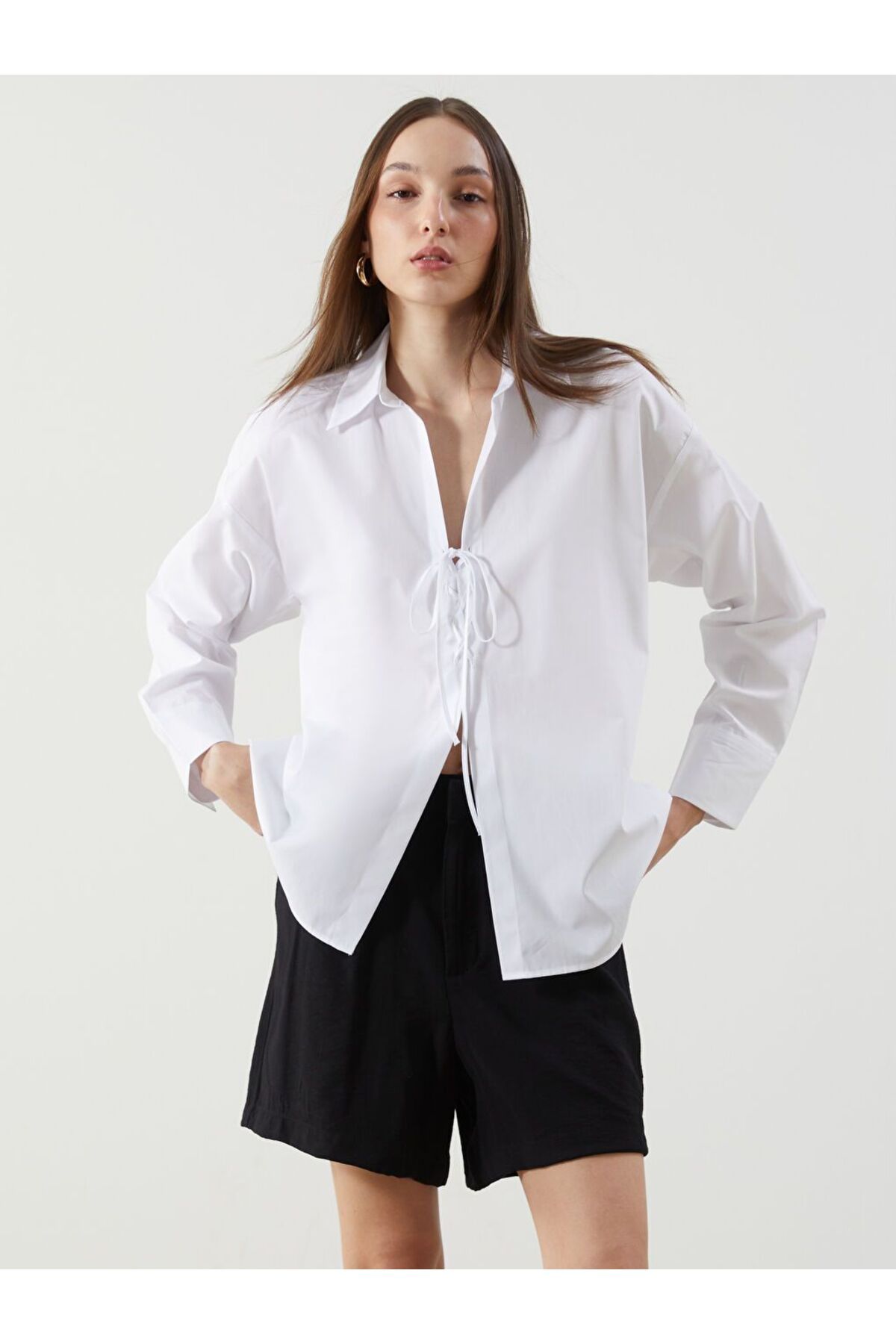 LC Waikiki LCW Vision Oversize Kadın Gömlek