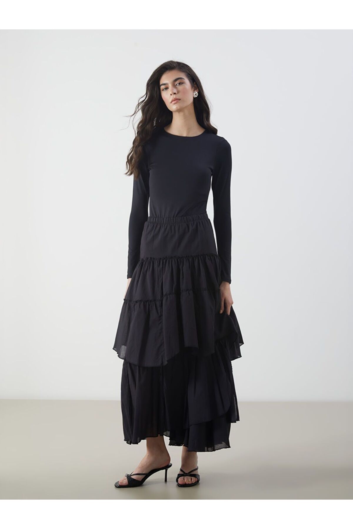 LC Waikiki LCW Modest Beli Lastikli Katkat Etek
