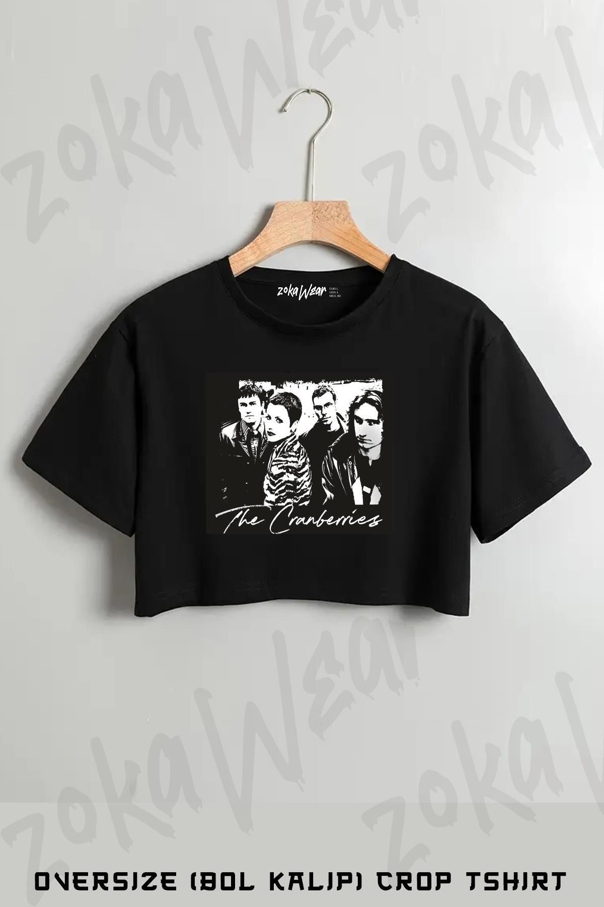ZOKAWEAR The Cranberries Baskılı Oversize Crop T-Shirt