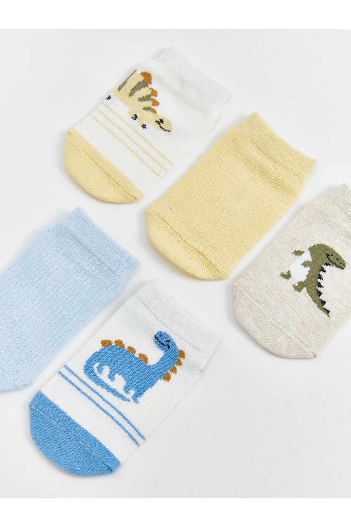 LC Waikiki-New Season Printed Baby Boy Booties Socks 5-Piece - S5Ej31Z1 3