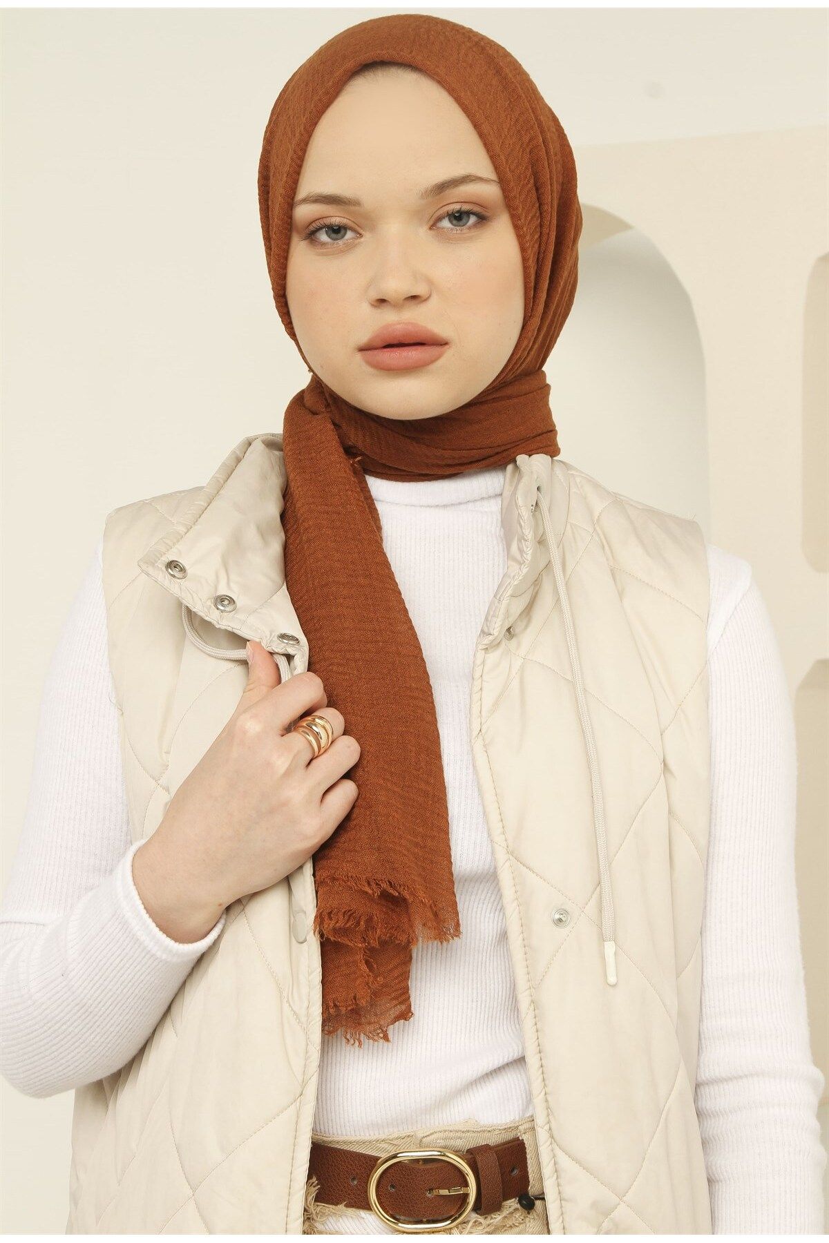 modestoscarfs BÜRÜMCÜK ŞAL TABA