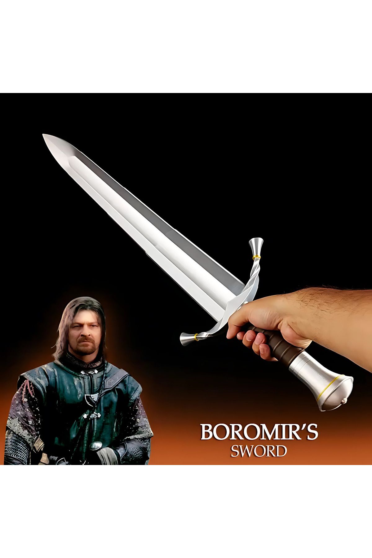 GRAT3D Boromir Kılıcı 105 cm – Açılabilir Model | LOTR Koleksiyon Ürünü