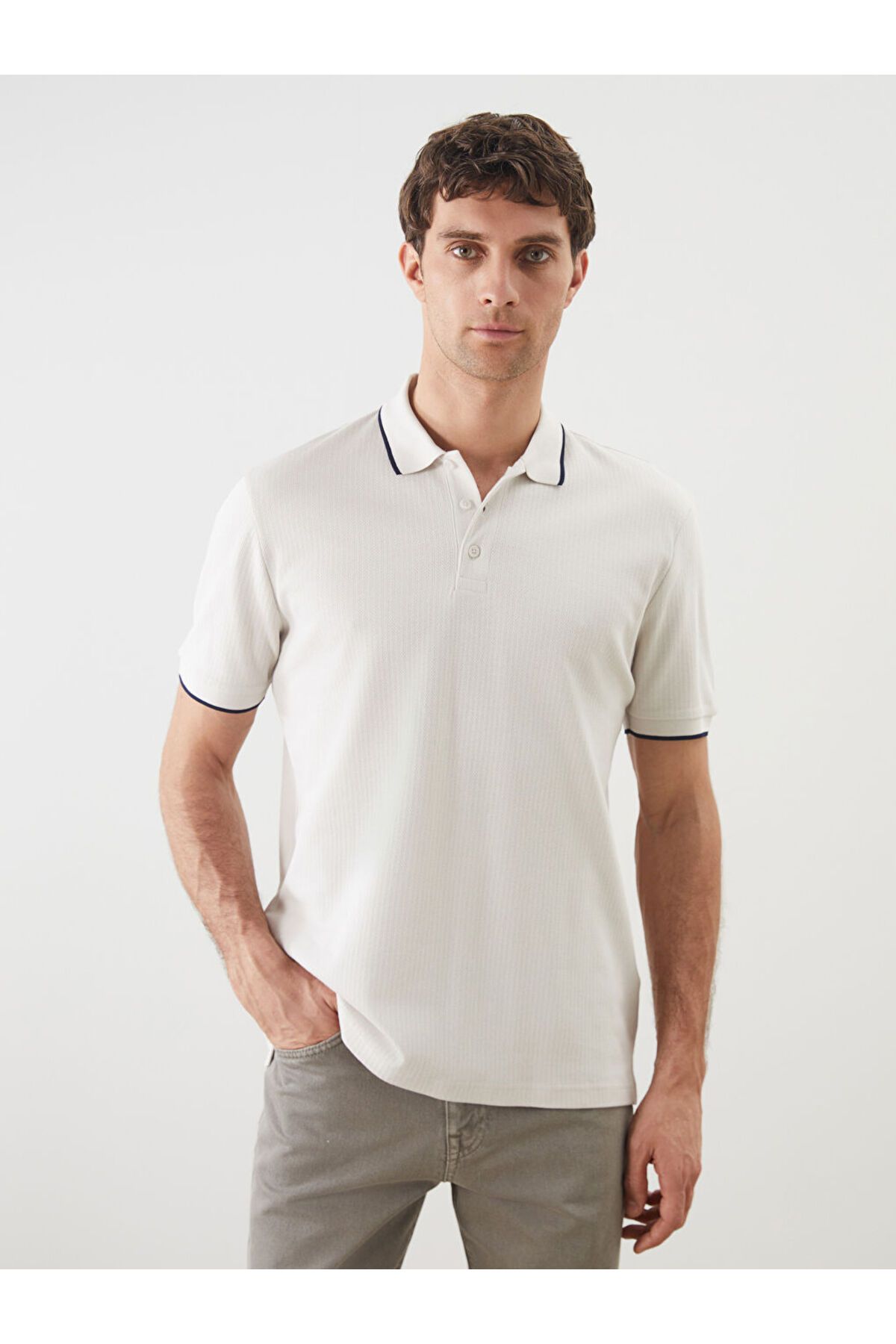 LC Waikiki Yeni Sezon Polo Yaka Kisa Kollu Erkek Tisort - S55147Z8