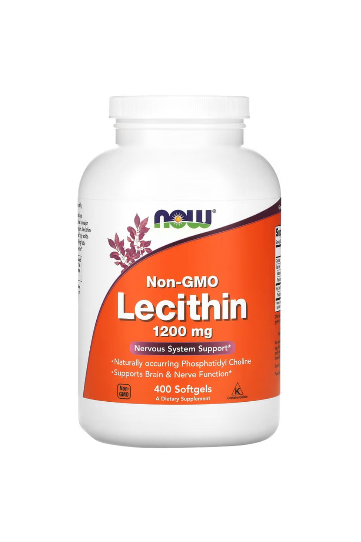 Now Foods , Non-GMO Lecithin, 1,200 mg, 400 Softgels