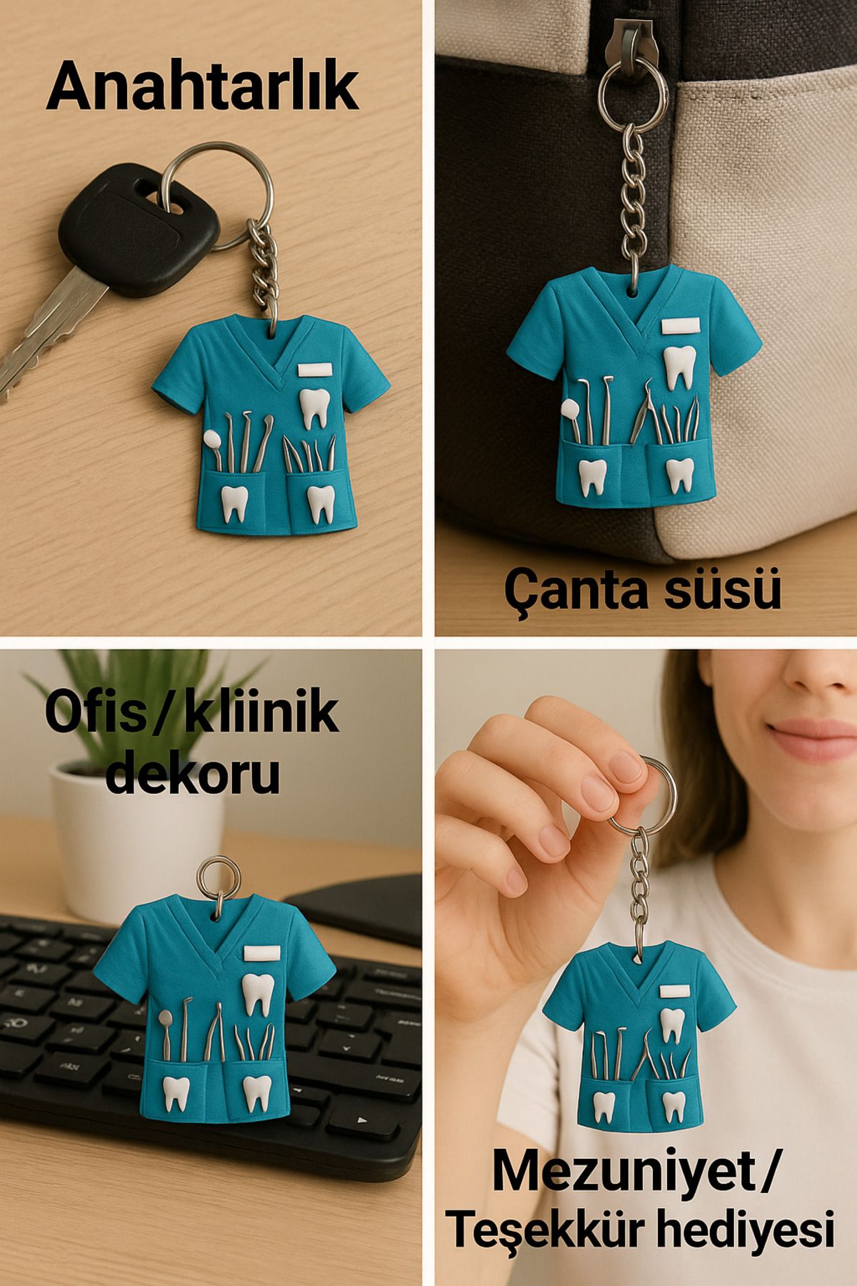 FDY Diş Hekimi Forma Anahtarlık
