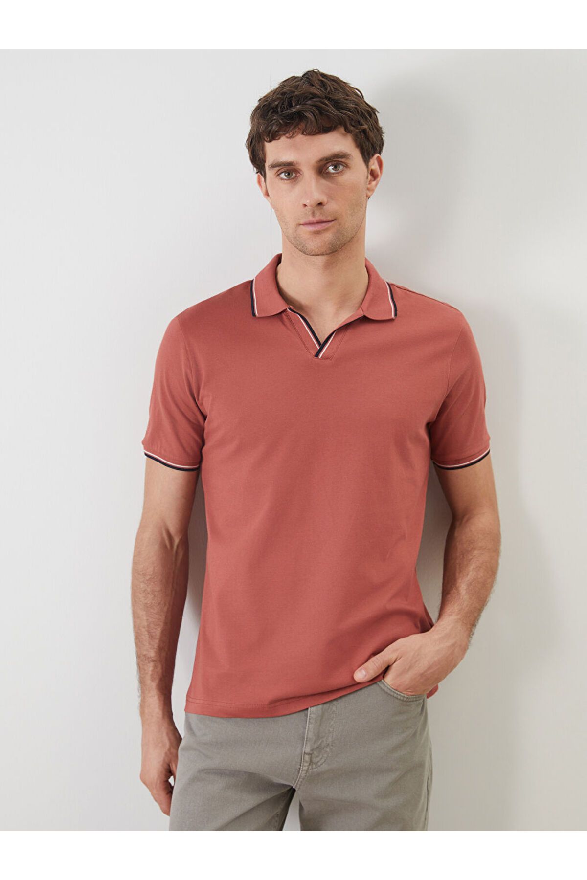 LC Waikiki Yeni Sezon Polo Yaka Kisa Kollu Erkek Tisort - S5FH97Z8