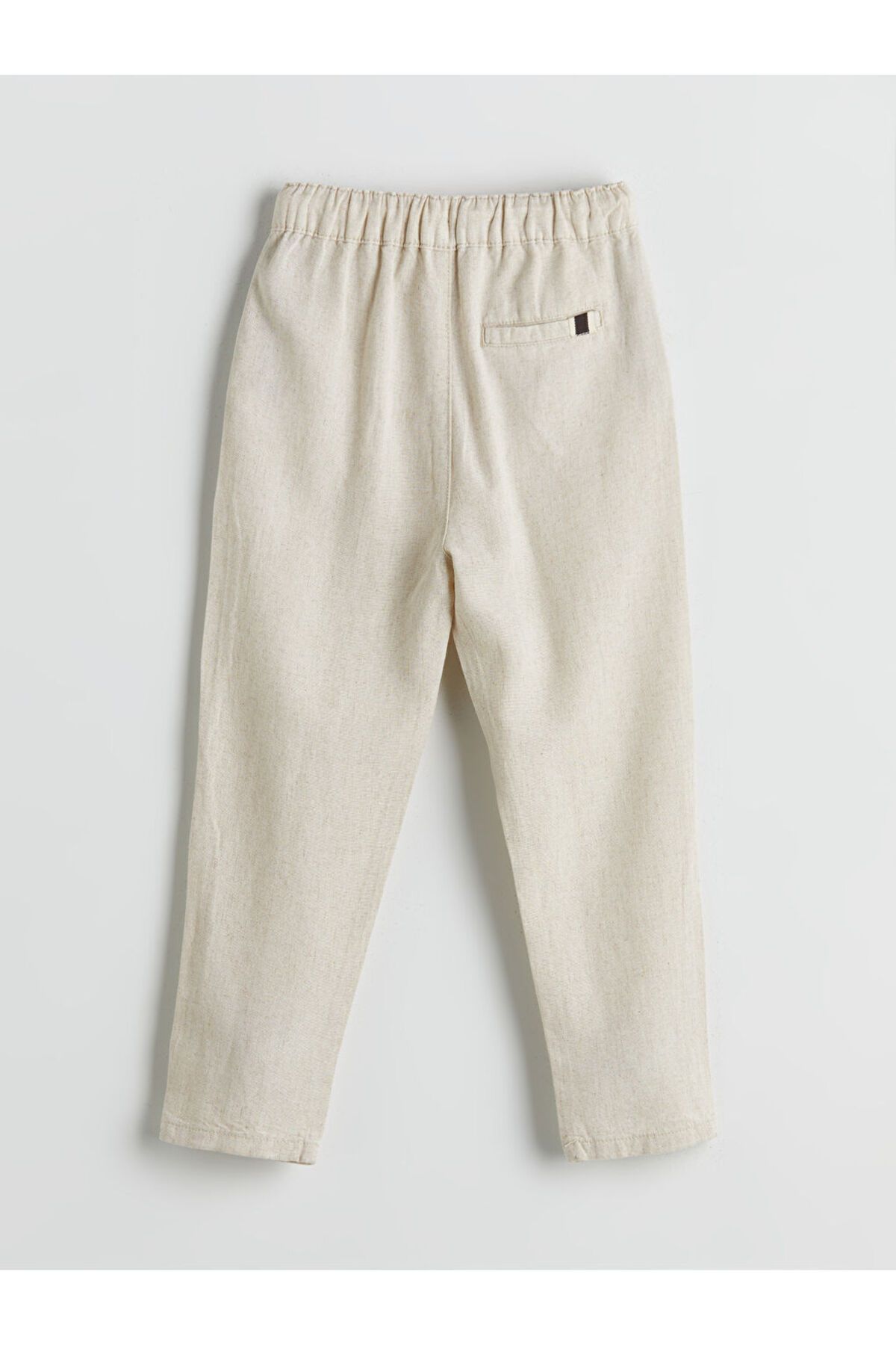LC Waikiki-Create Your Style from Uzg Store |   Ecru Elastic Waist Linen Boy's Trousers 3