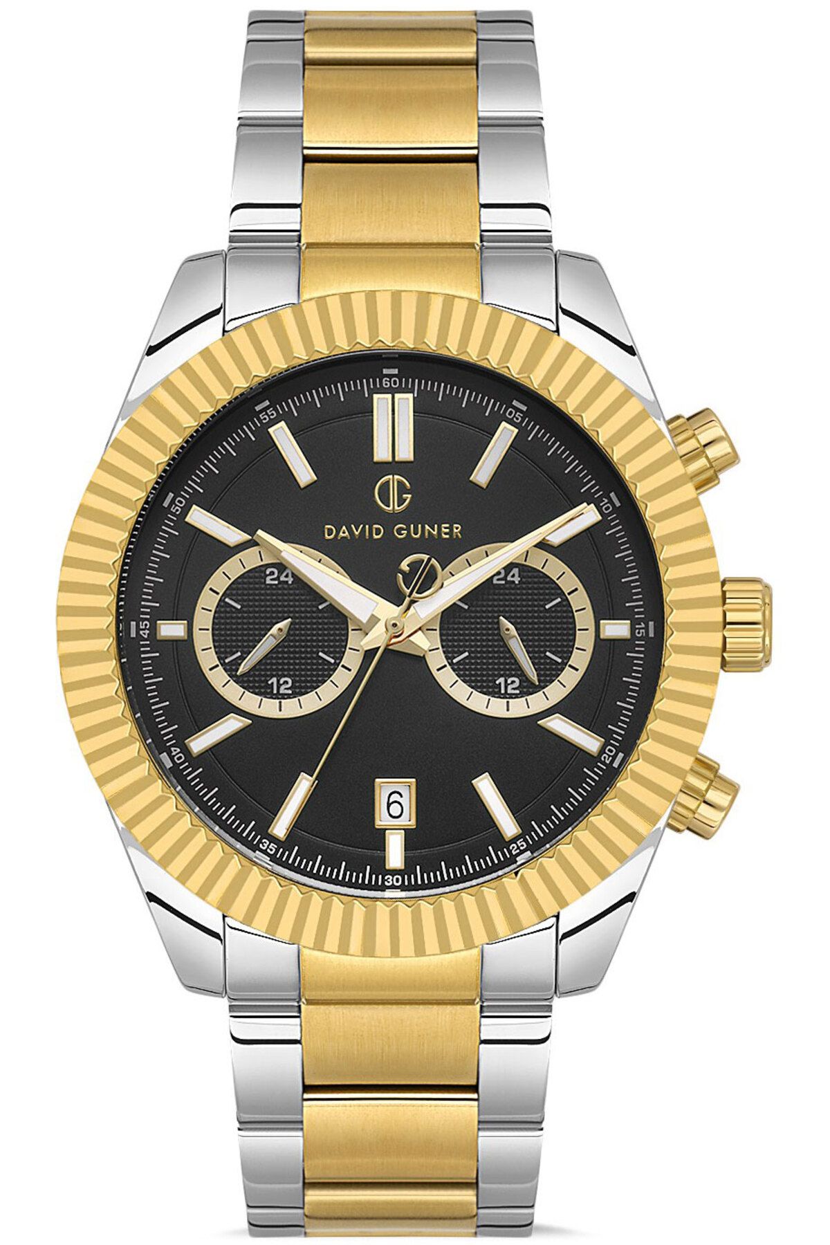DAVID GUNER DAVİD GÜNER ERKEK KOL SAATİ DG-8734GA-D2 47 MM METAL-GOLD