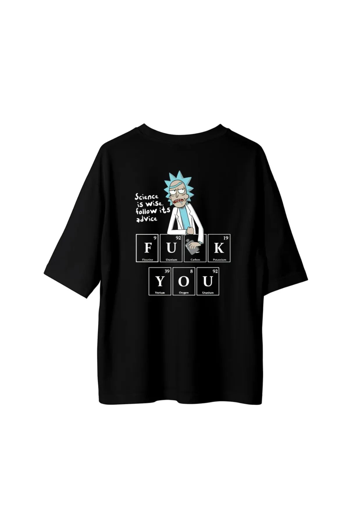 Koklonmoda Unisex Doktor Ricky Baskılı Oversize T-Shirt