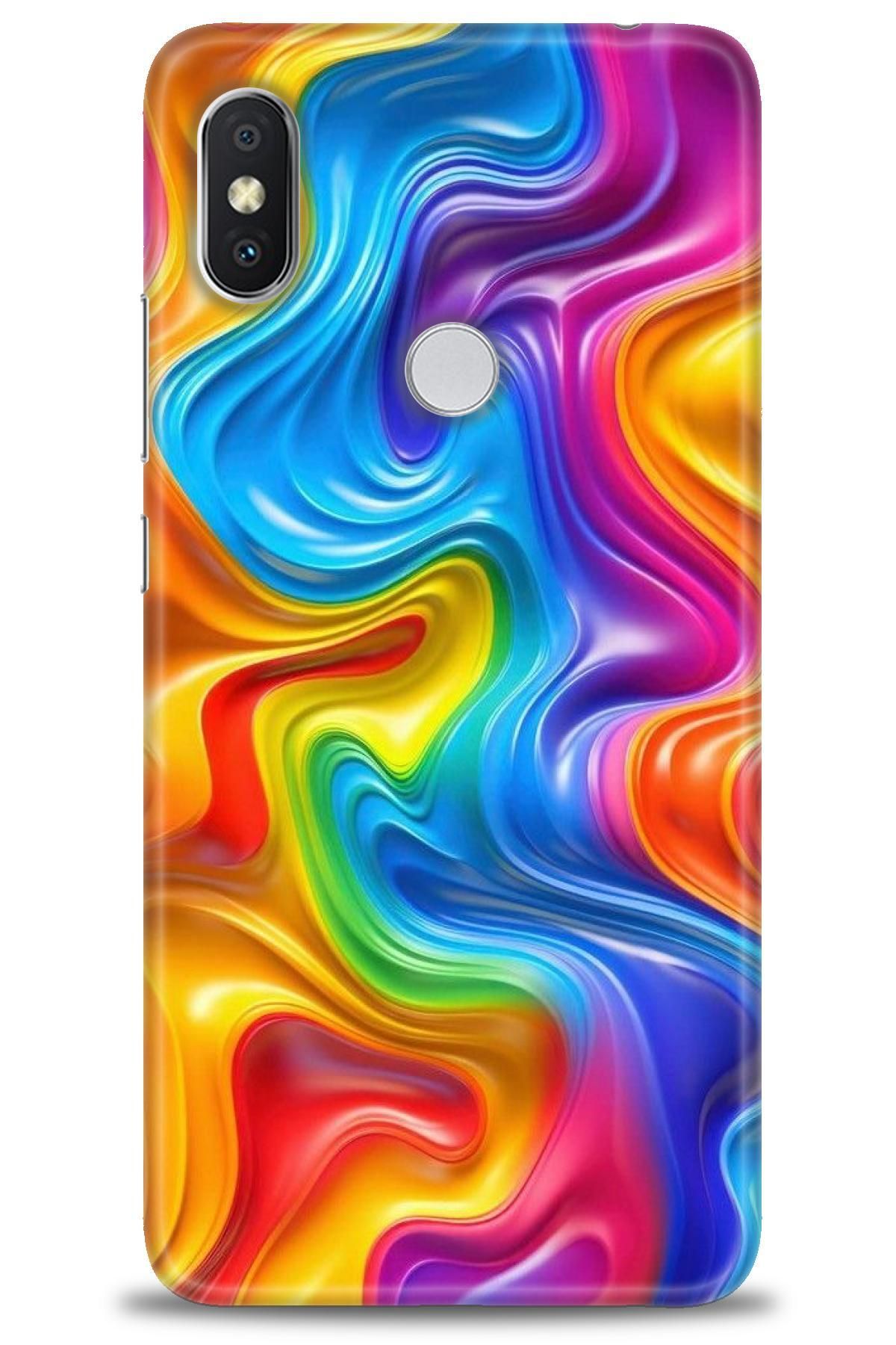 CooperTech Xiaomi Redmi Note 6 Pro İle Uyumlu HD Baskılı Desenli Silikon Kılıf - 552