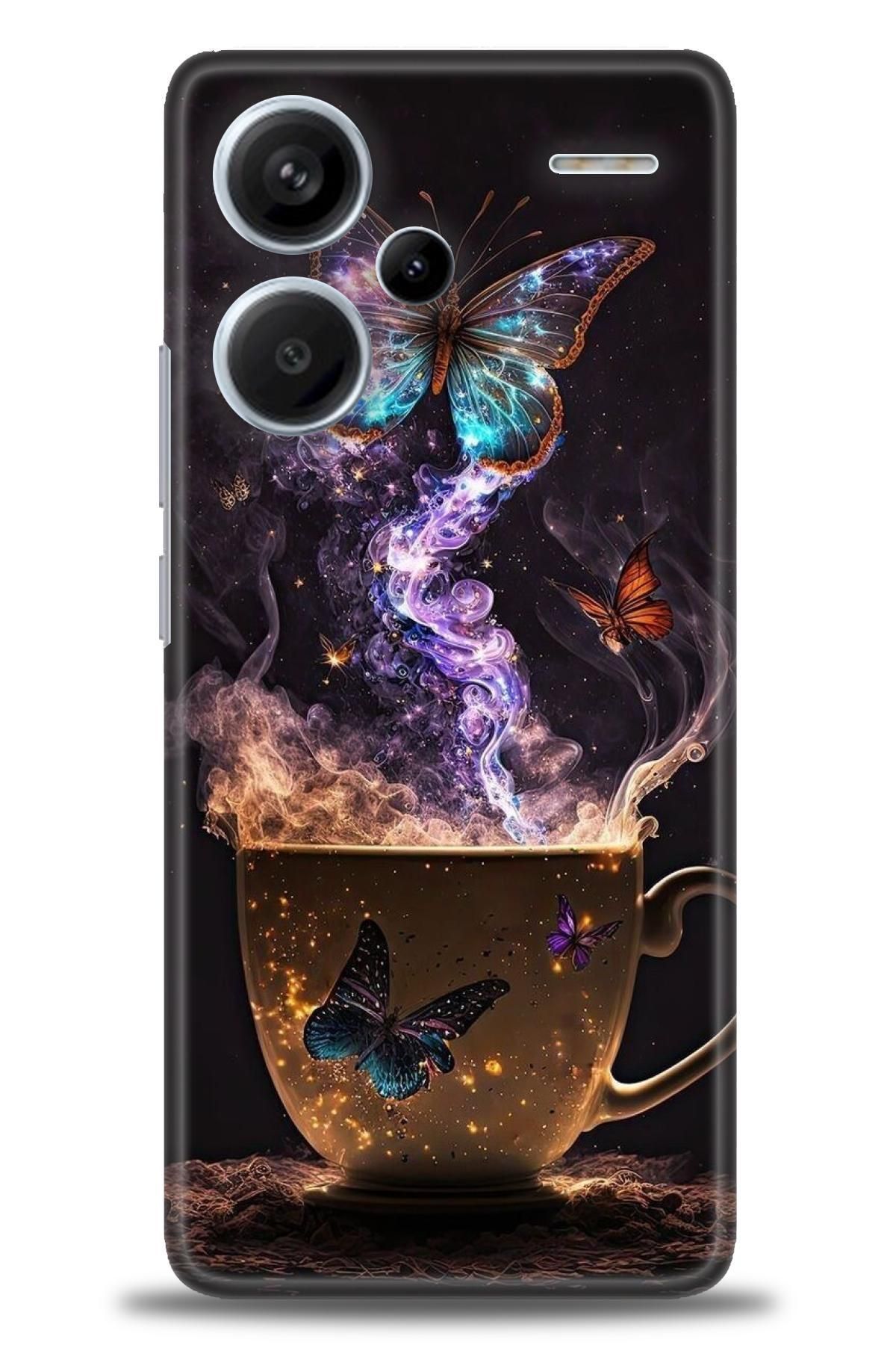 CooperTech Xiaomi Redmi Note 13 Pro Plus İle Uyumlu HD Baskılı Desenli Silikon Kılıf - 612