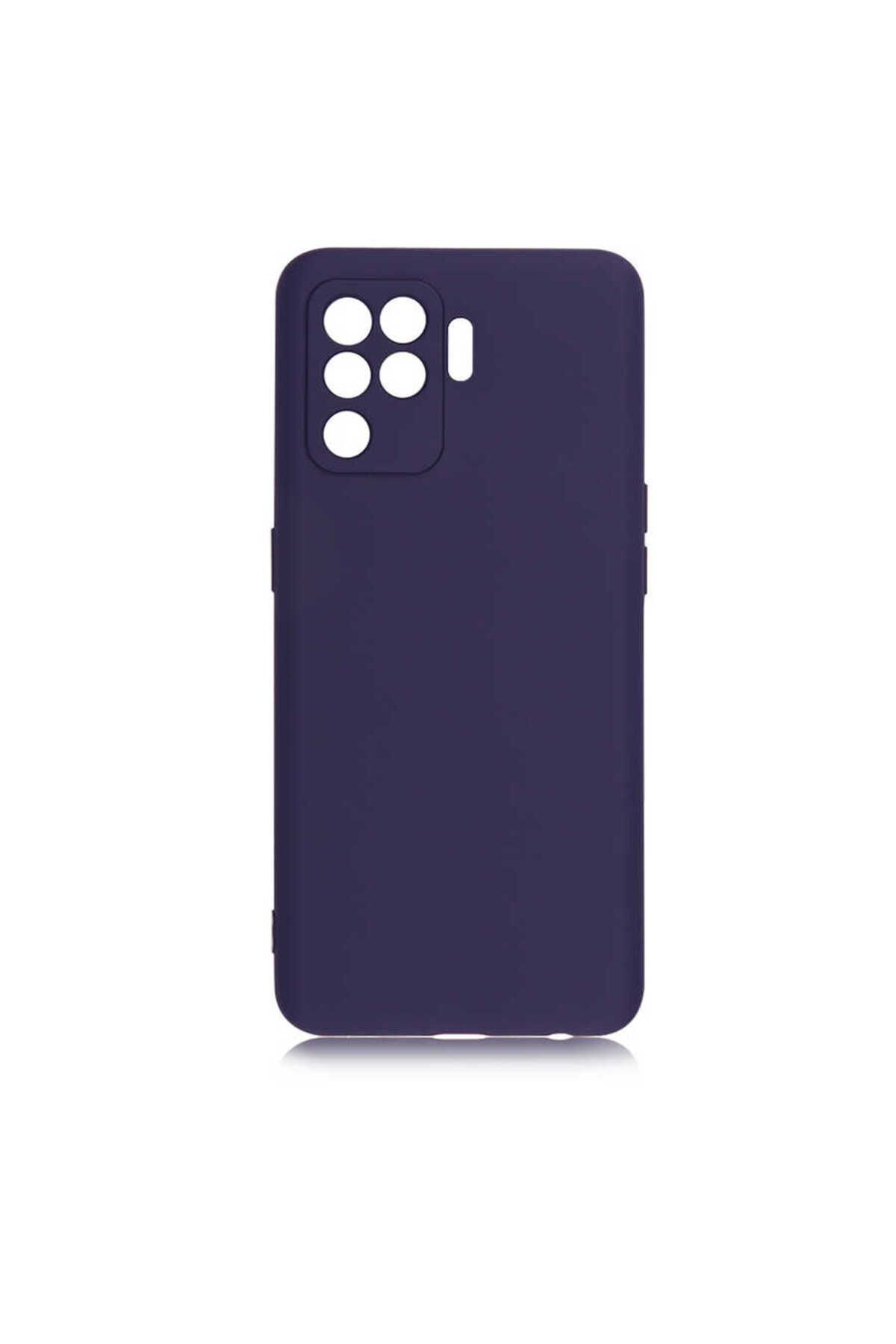 YTSGLOBAL Reno 5 Lite Kılıf YTSG Premier Silikon Kapak - Lacivert