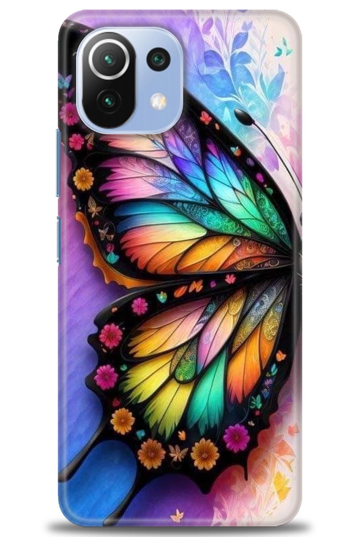 CooperTech Xiaomi Mi 11 Lite İle Uyumlu HD Baskılı Desenli Silikon Kılıf - 182