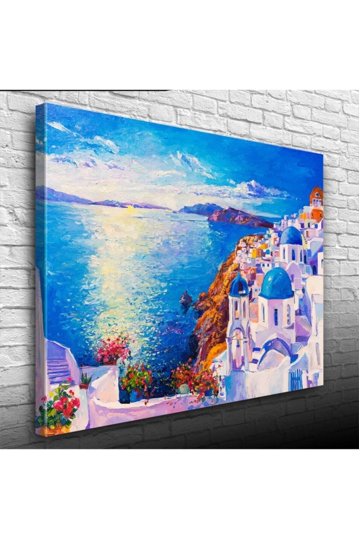 Kanonik Education Santorini Canvas Tablo (50x70)