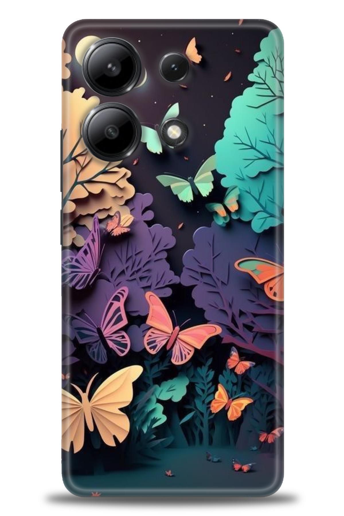 CooperTech Xiaomi Redmi Note 13 4G İle Uyumlu HD Baskılı Desenli Silikon Kılıf - 522