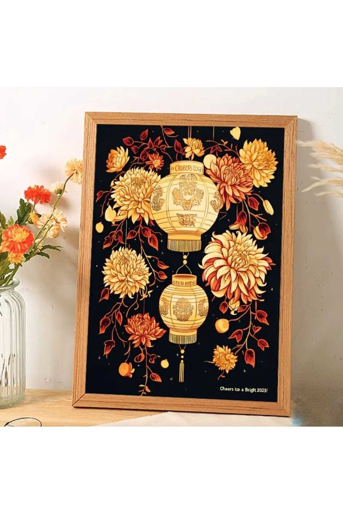 Home Dekoratif hediyelik Asya esintili 5d sayılarla kristal taşlı elmas boyama seti