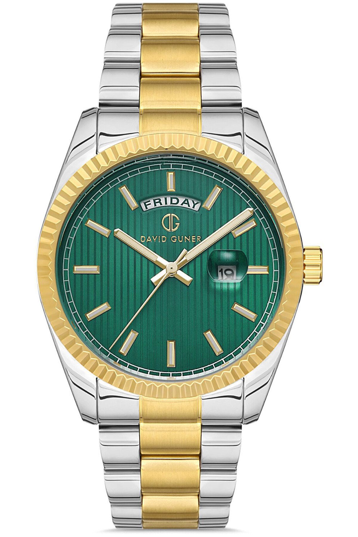 DAVID GUNER DAVİD GÜNER ERKEK KOL SAATİ DG-8329GA-D10 41 MM METAL-GOLD