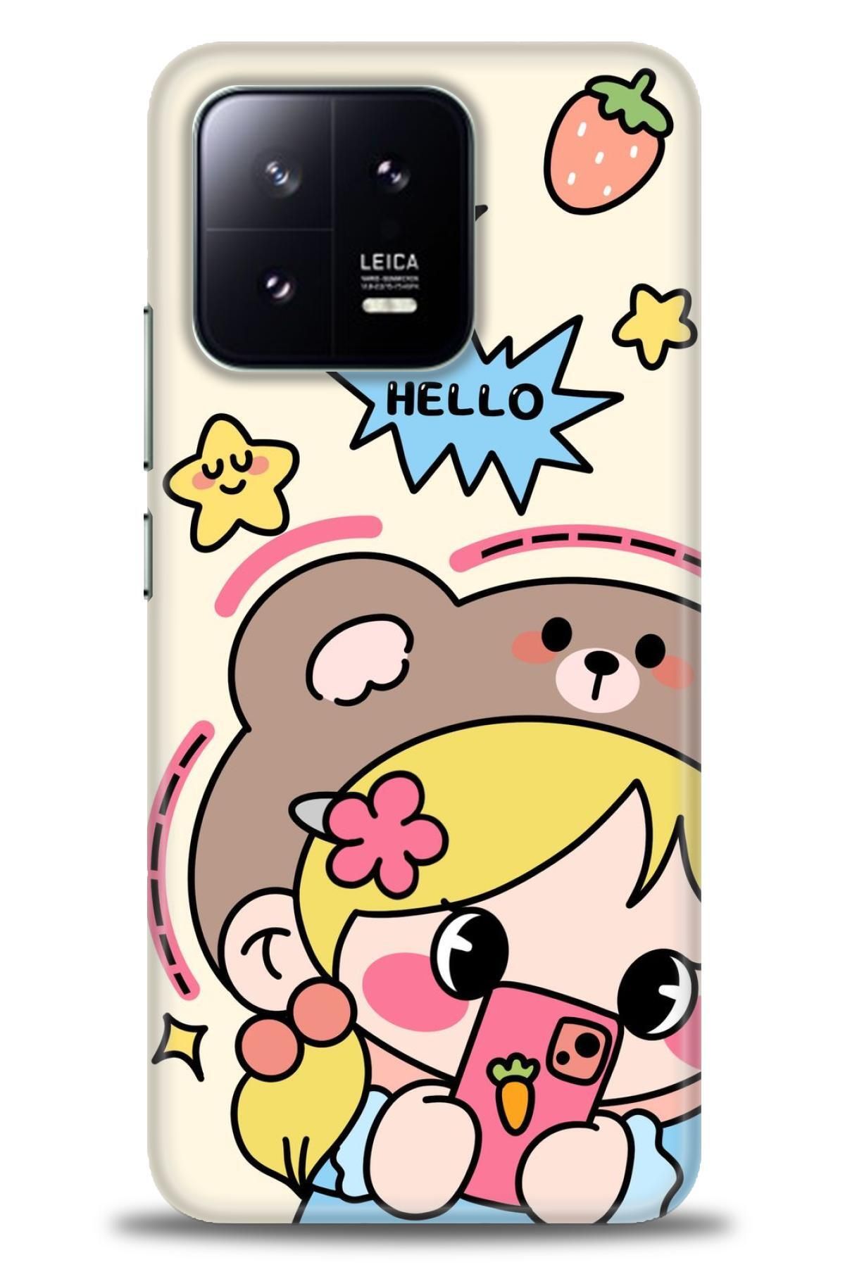 CooperTech Xiaomi Mi 13 İle Uyumlu HD Baskılı Desenli Silikon Kılıf - 32