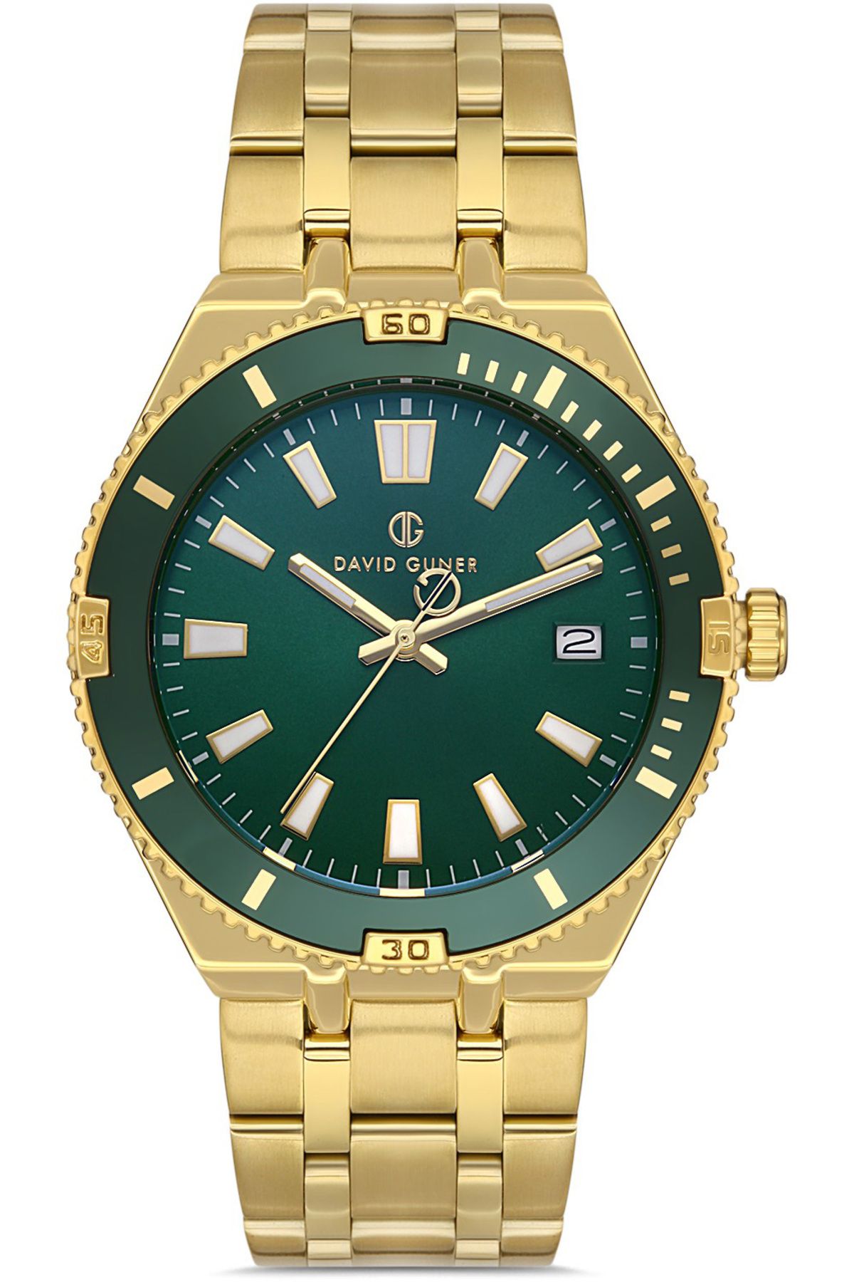 DAVID GUNER DAVİD GÜNER ERKEK KOL SAATİ DG-8418GA-B10 43 MM GOLD