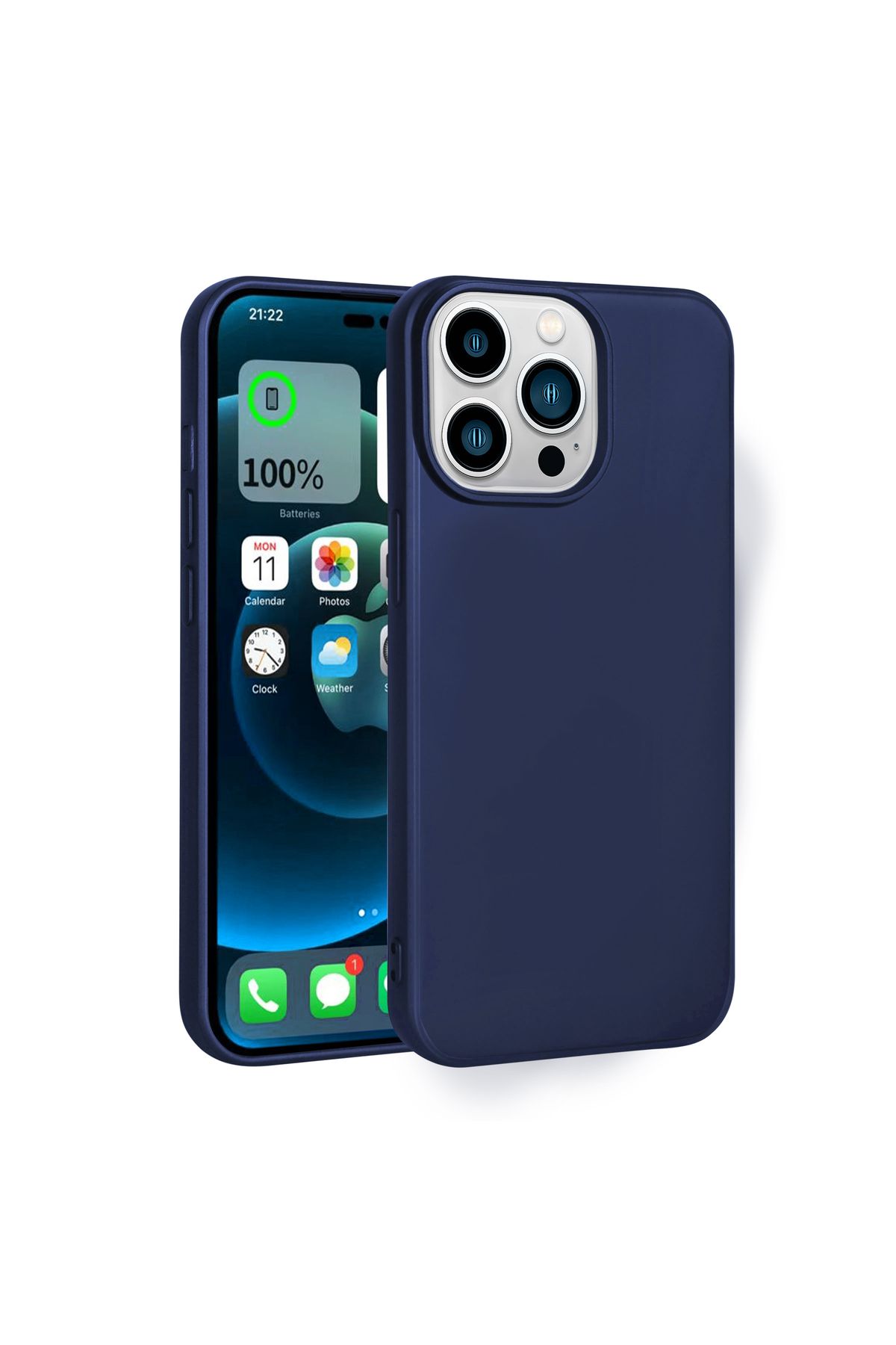 YTSGLOBAL iPhone 14 Pro Max Uyumlu YTSG Premier Silikon Kılıf-Lacivert